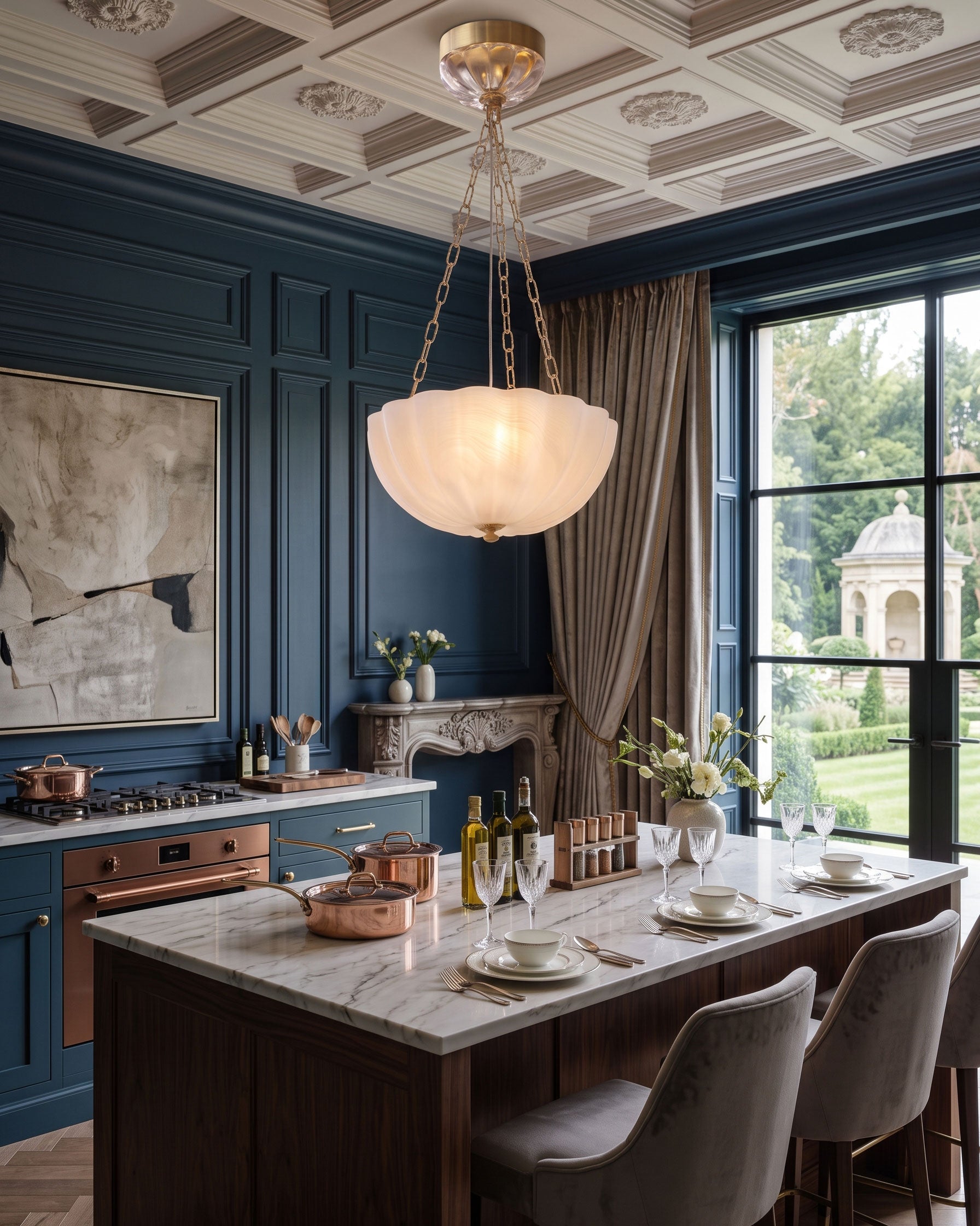 Lucian Ribbed Chandelier