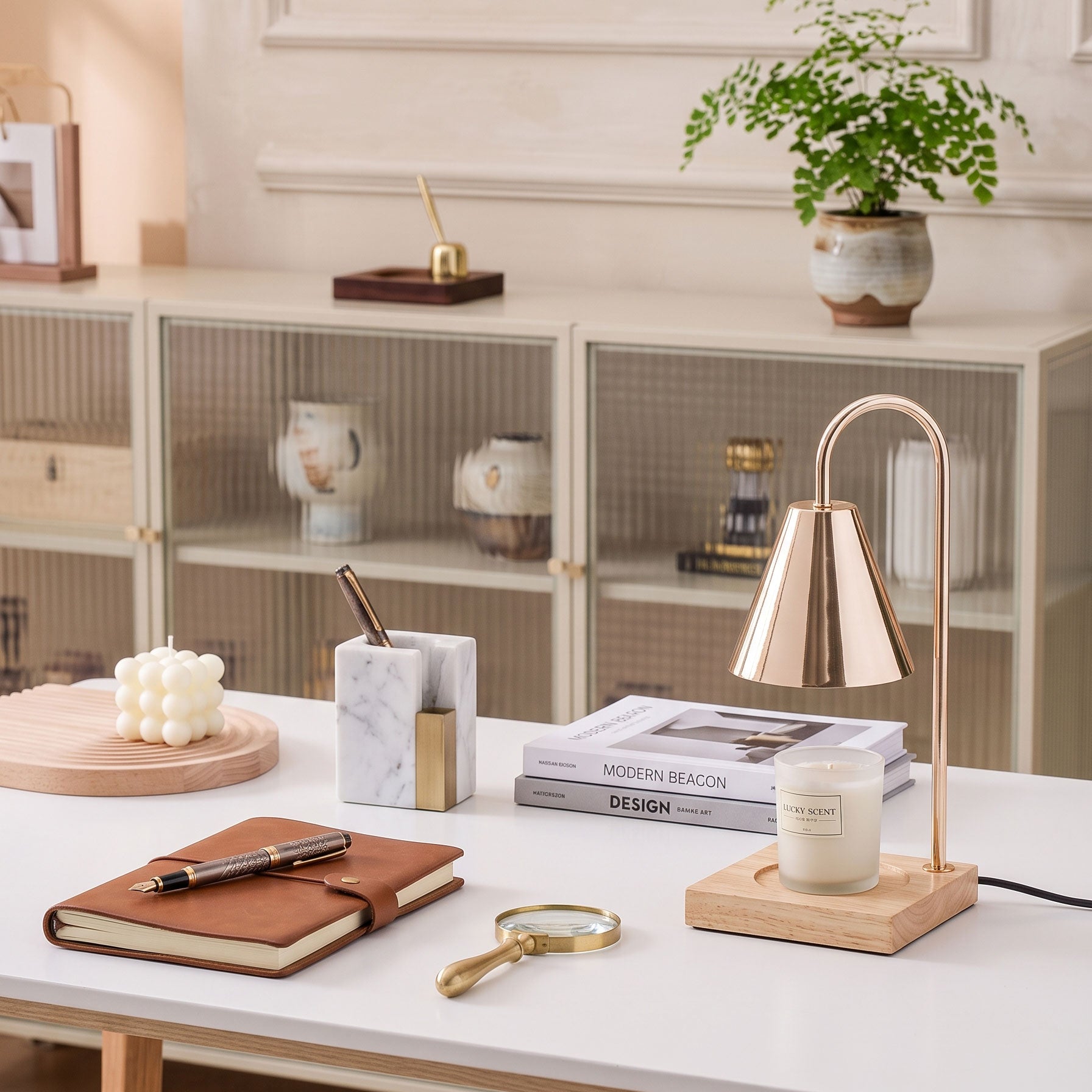 Lucile Arch Candle Table Lamp