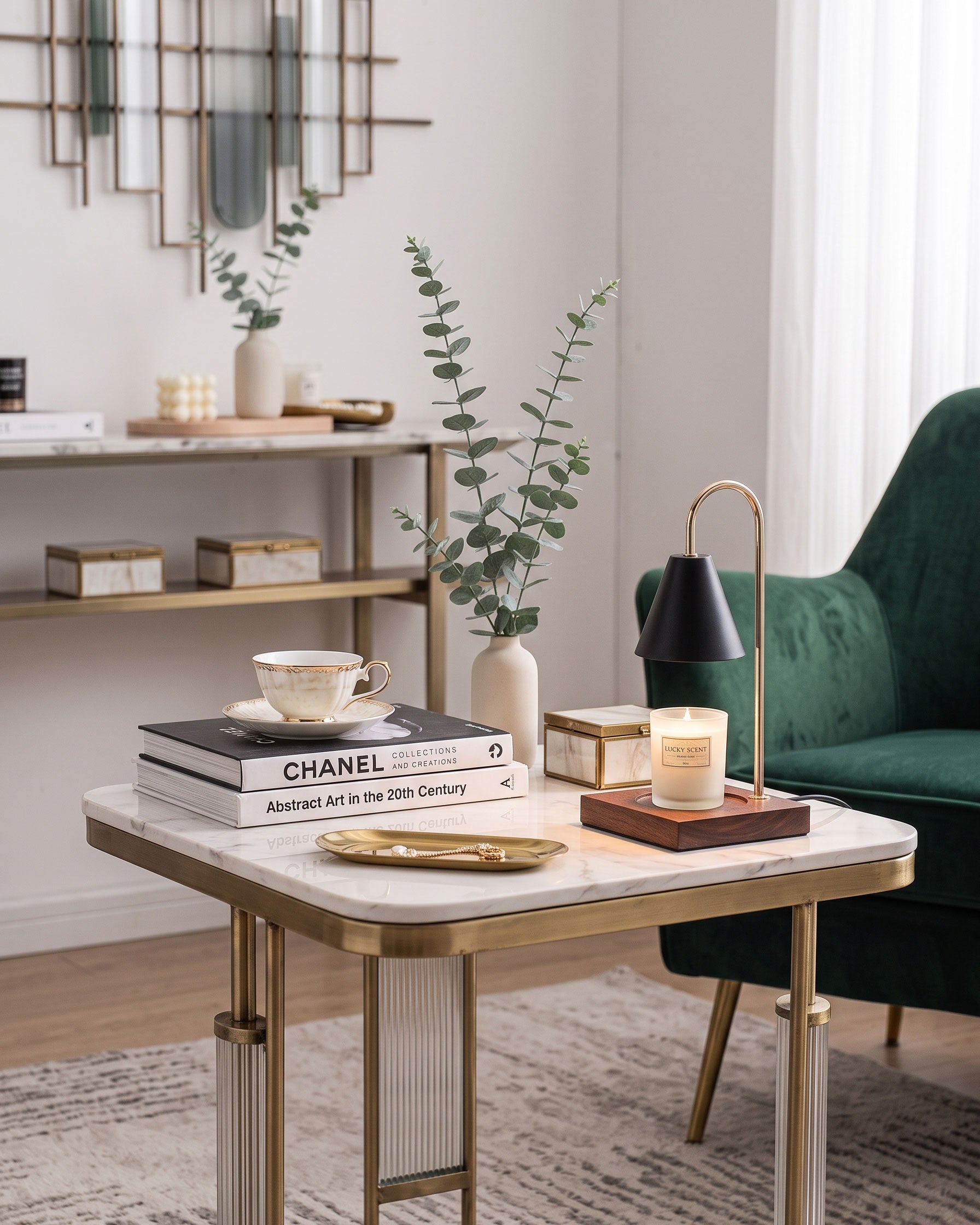 Lucile Arch Candle Table Lamp
