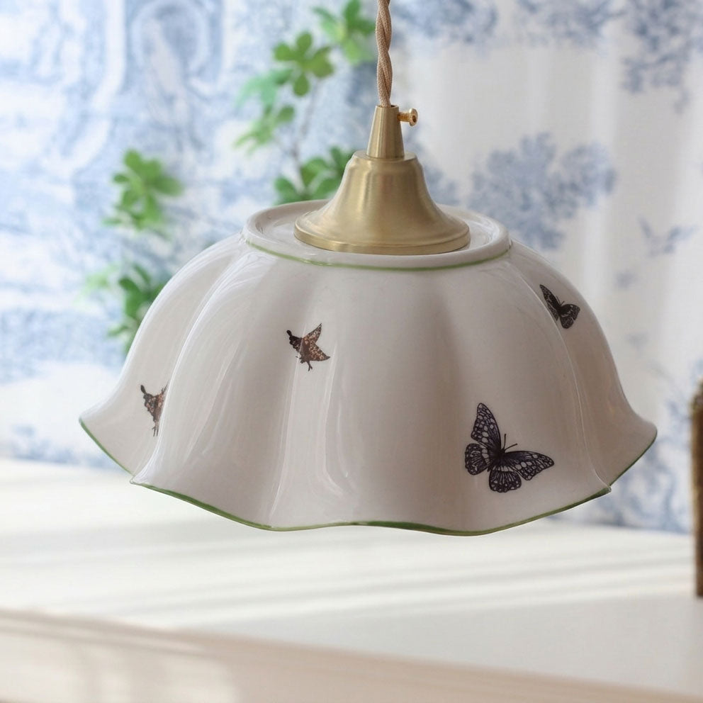 Lucinda Scalloped Pendant Light
