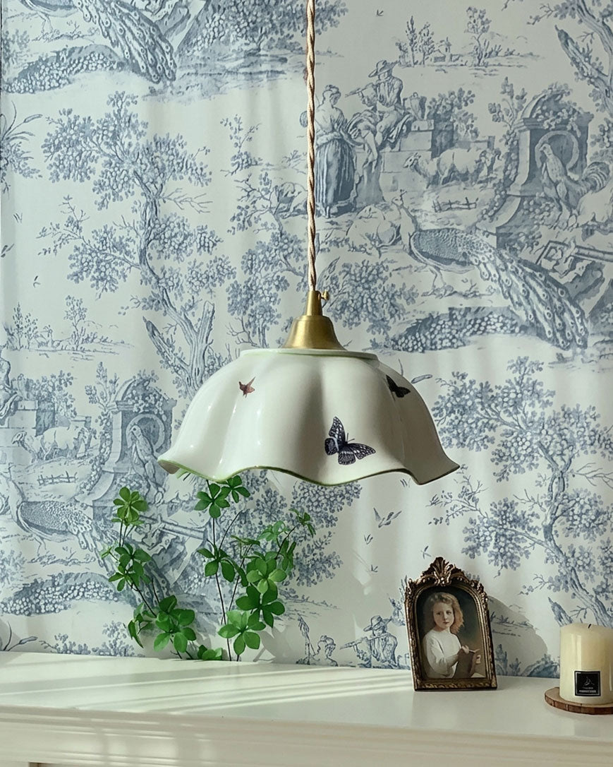 Lucinda Scalloped Pendant Light