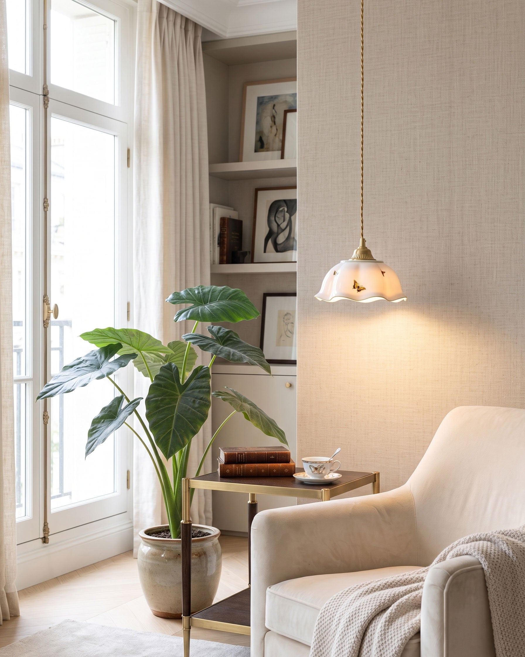 Lucinda Scalloped Pendant Light