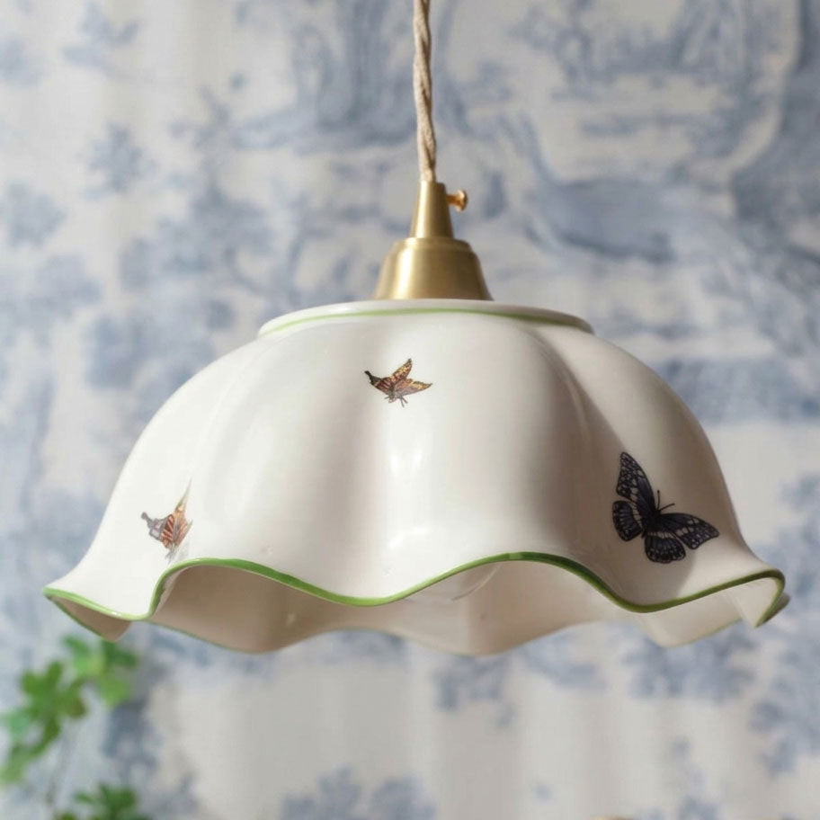 Lucinda Scalloped Pendant Light