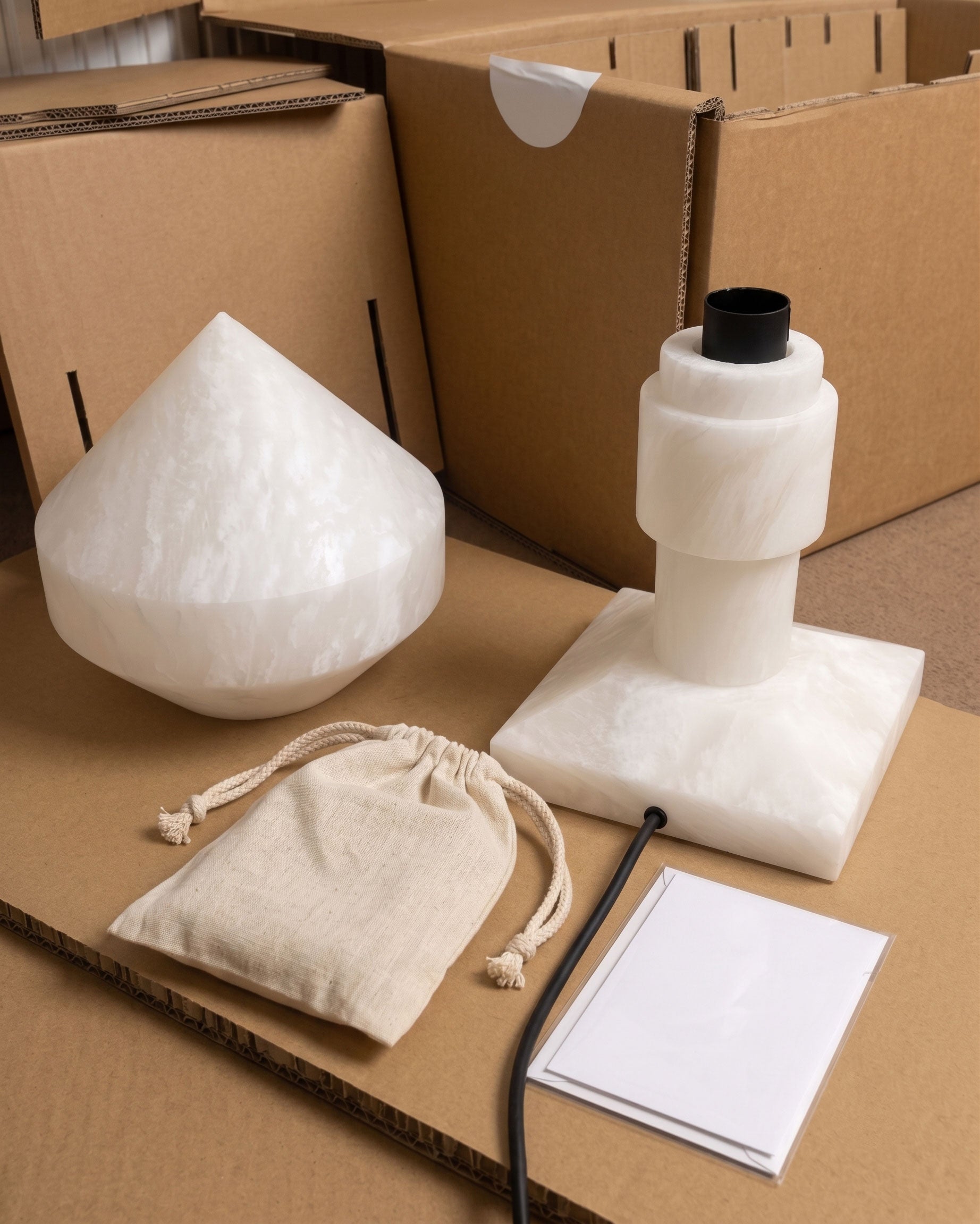 Lyra Alabaster Table Lamp