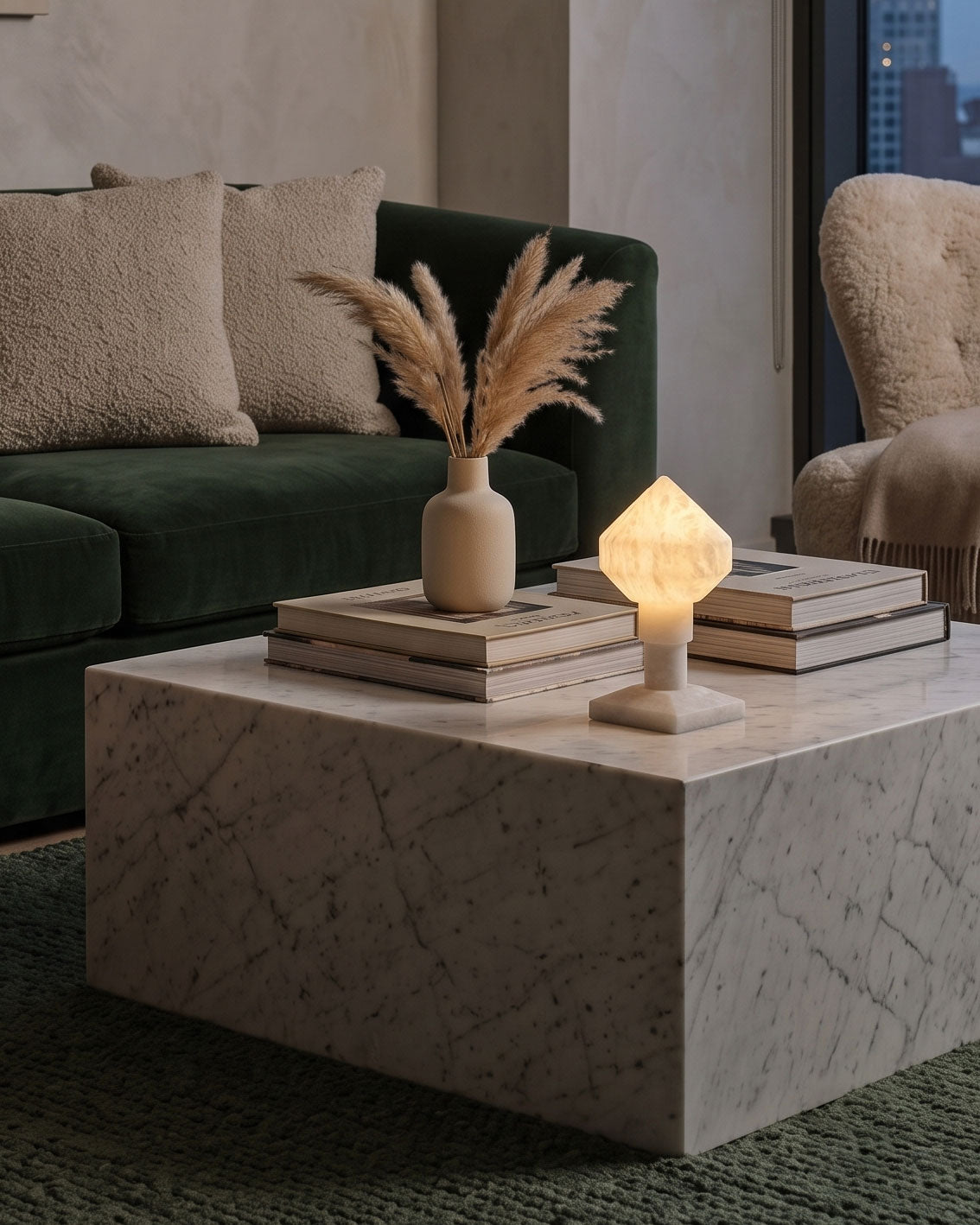 Lyra Alabaster Table Lamp