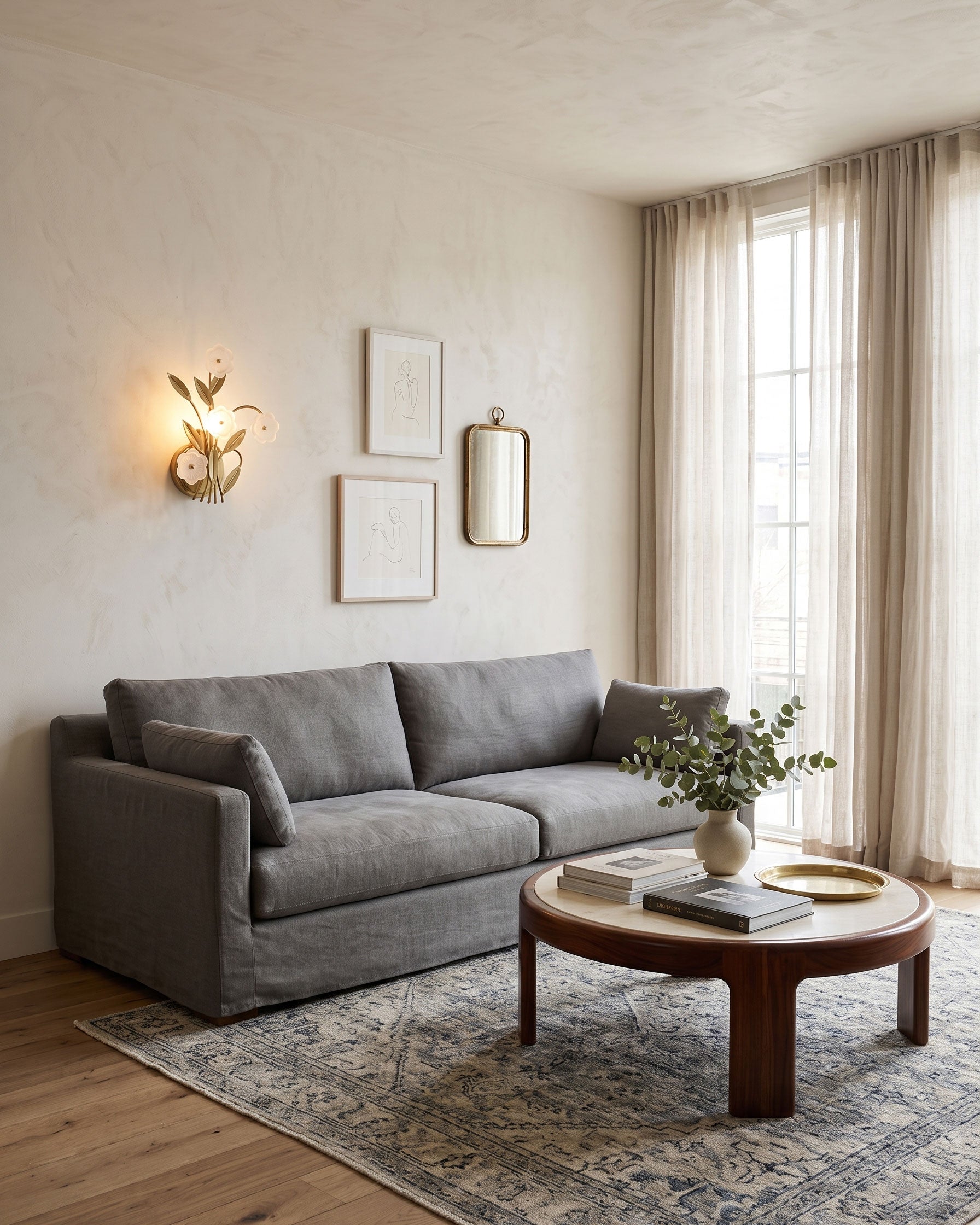 Magnus Frosted Flower Wall Sconce