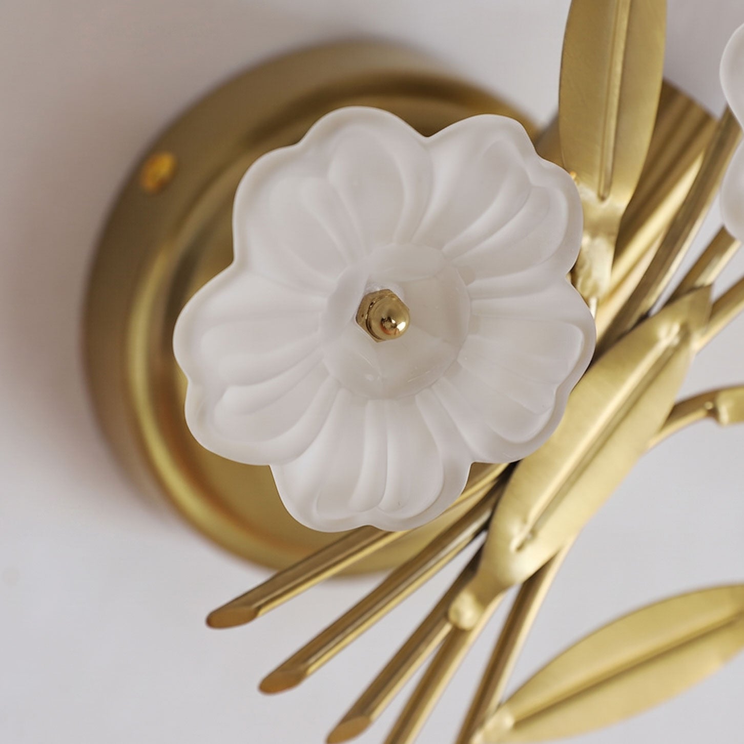 Magnus Frosted Flower Wall Sconce