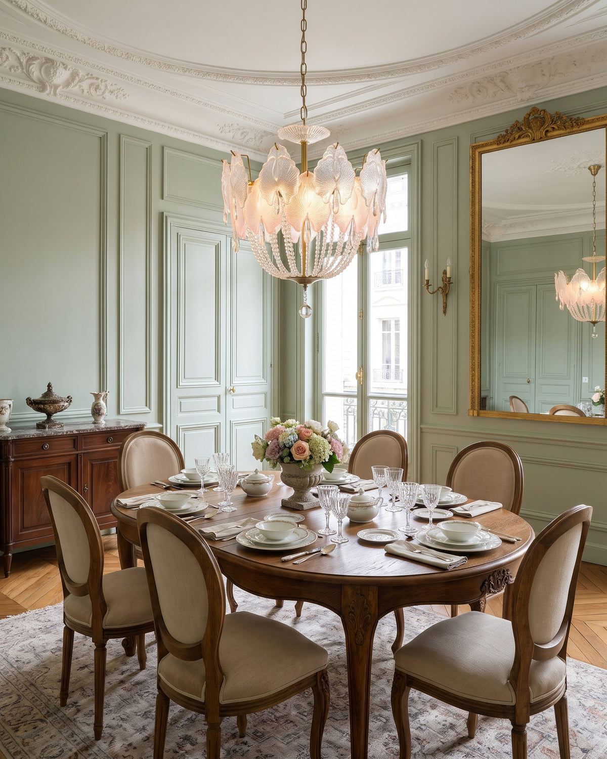 Marceline Pastel Petal Chandelier