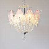Satin Nickel & Pink + Clear
