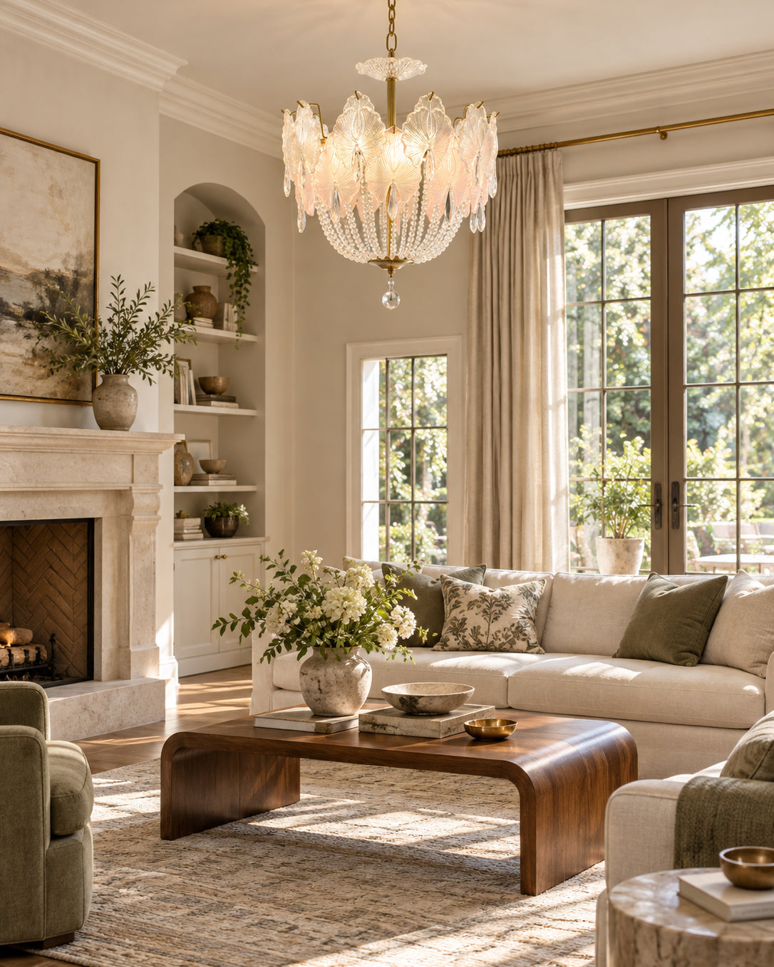 Marceline Pastel Petal Chandelier