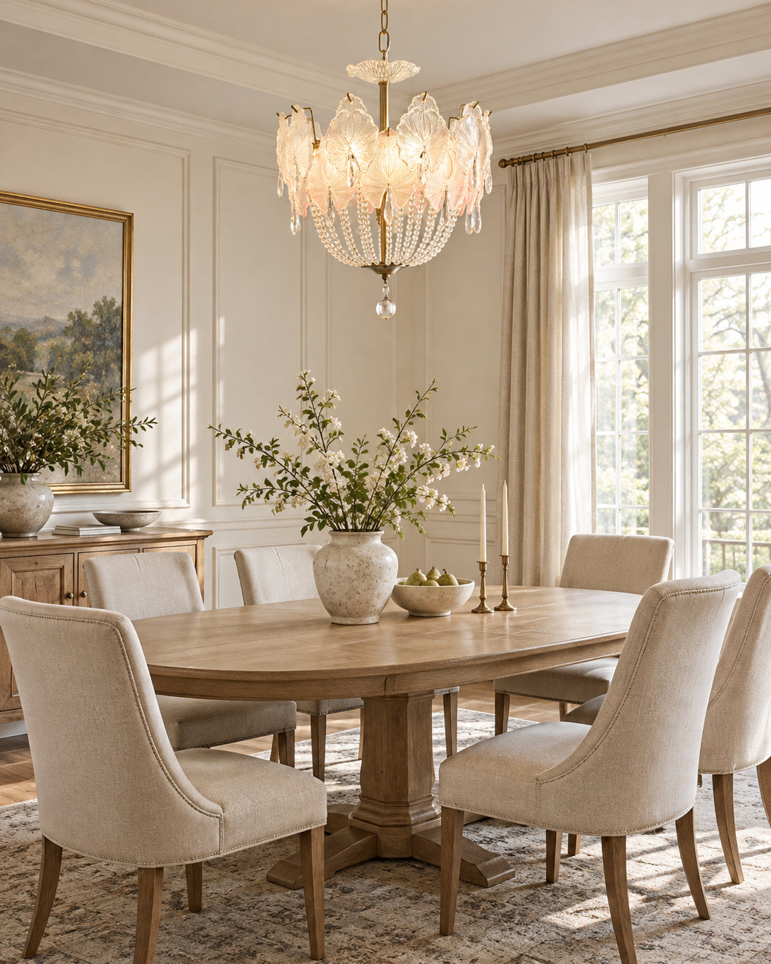 Marceline Pastel Petal Chandelier