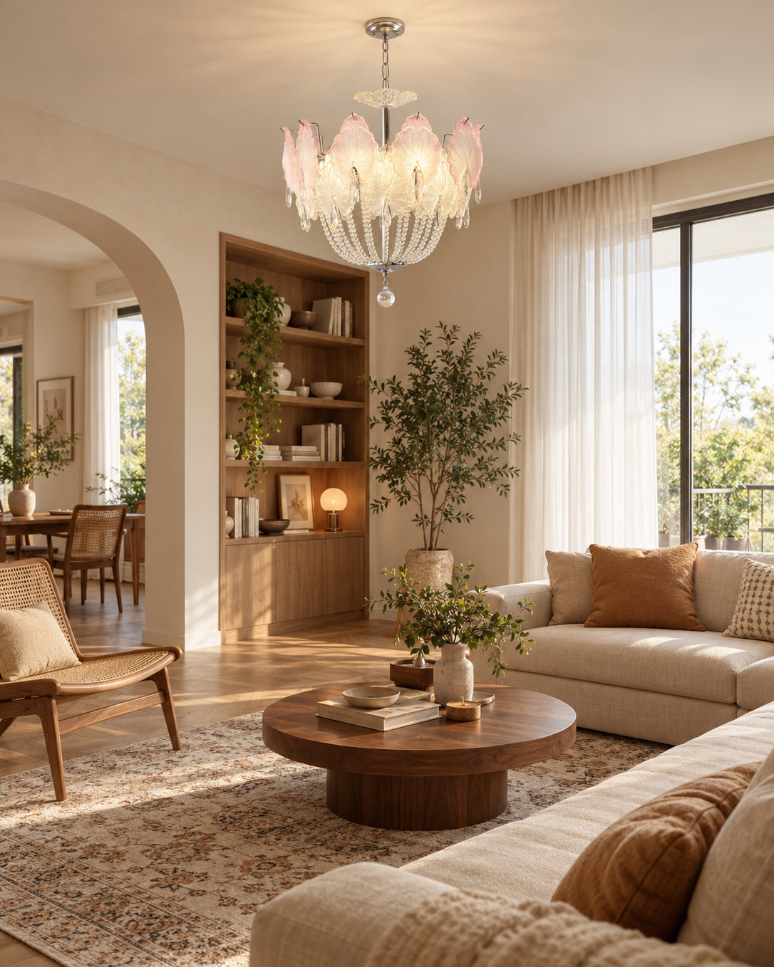 Marceline Pastel Petal Chandelier