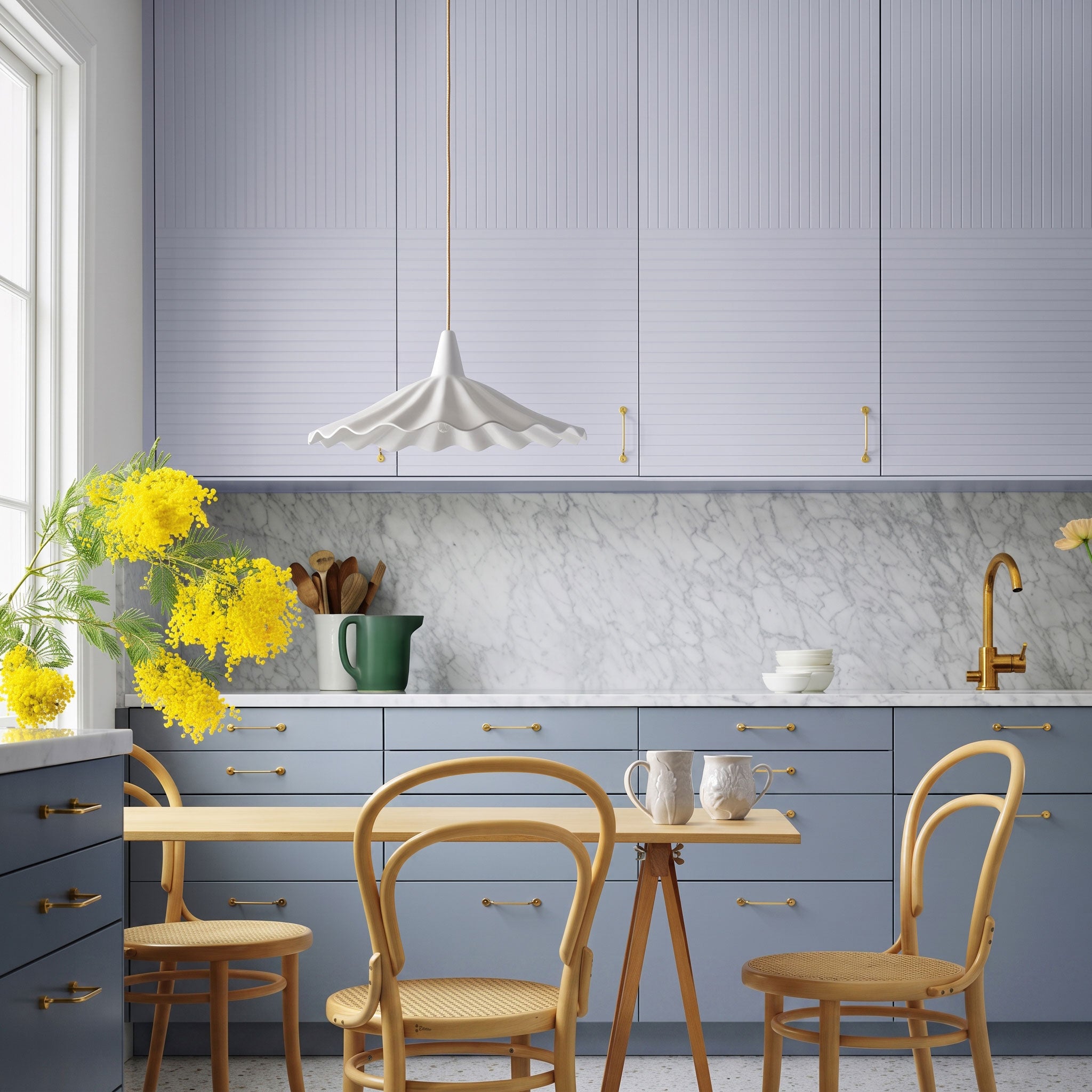 Maren Scalloped Pendant Light