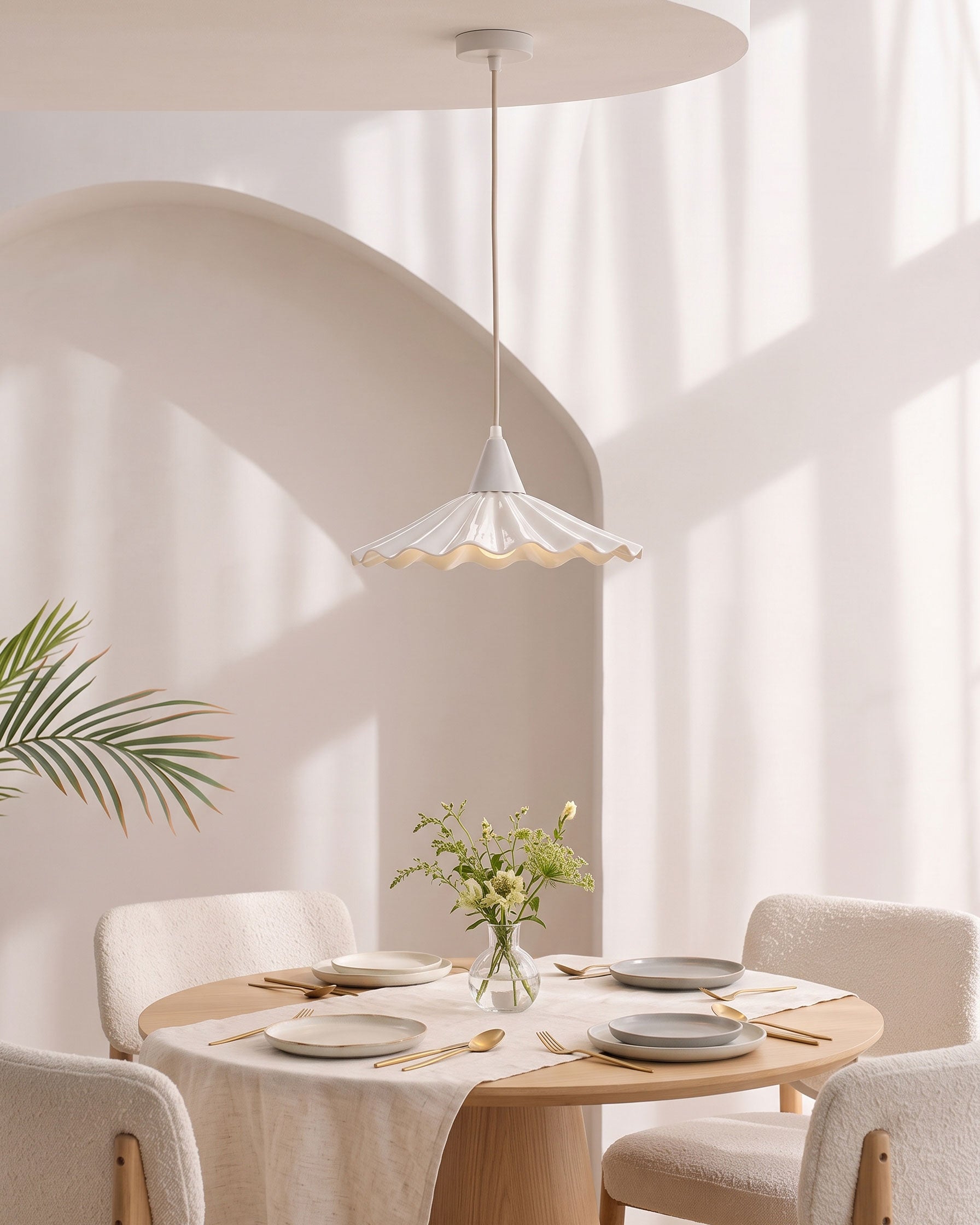 Maren Scalloped Pendant Light