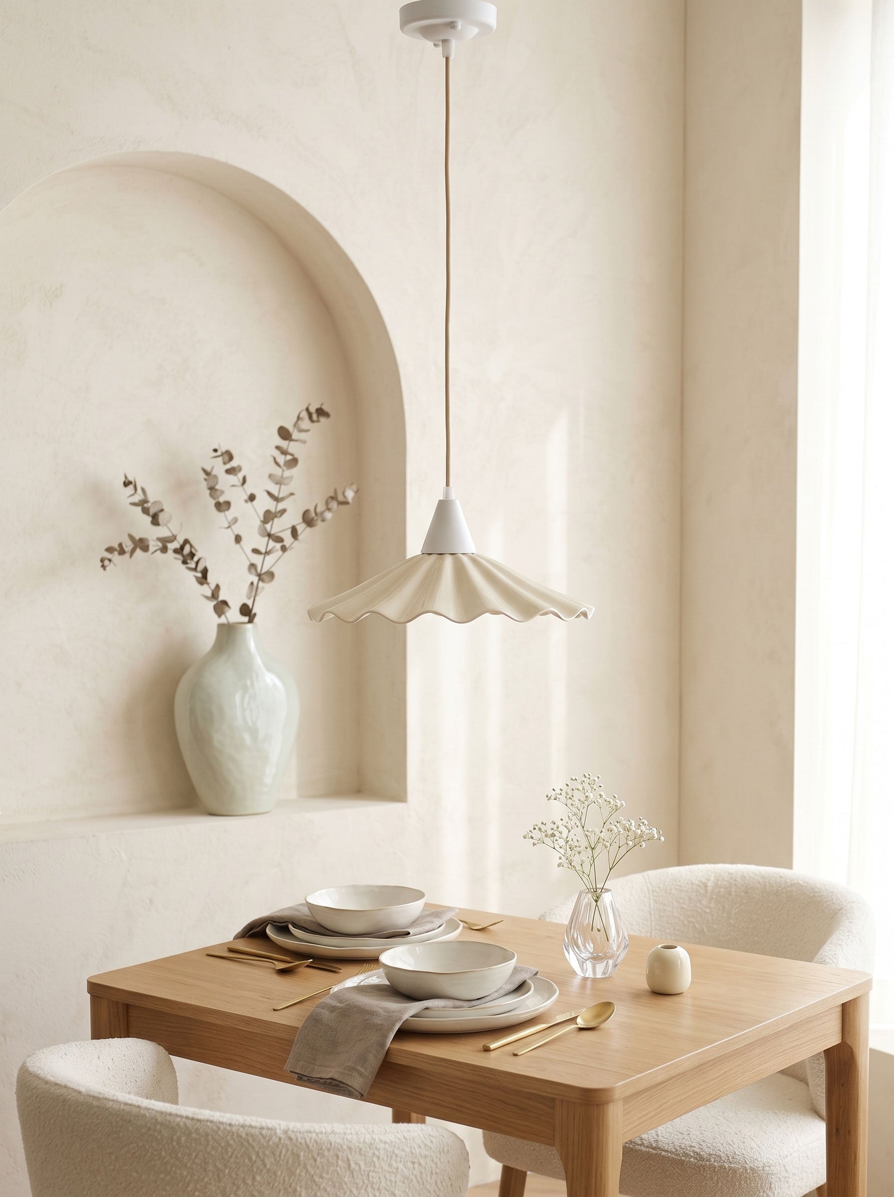 Maren Scalloped Pendant Light