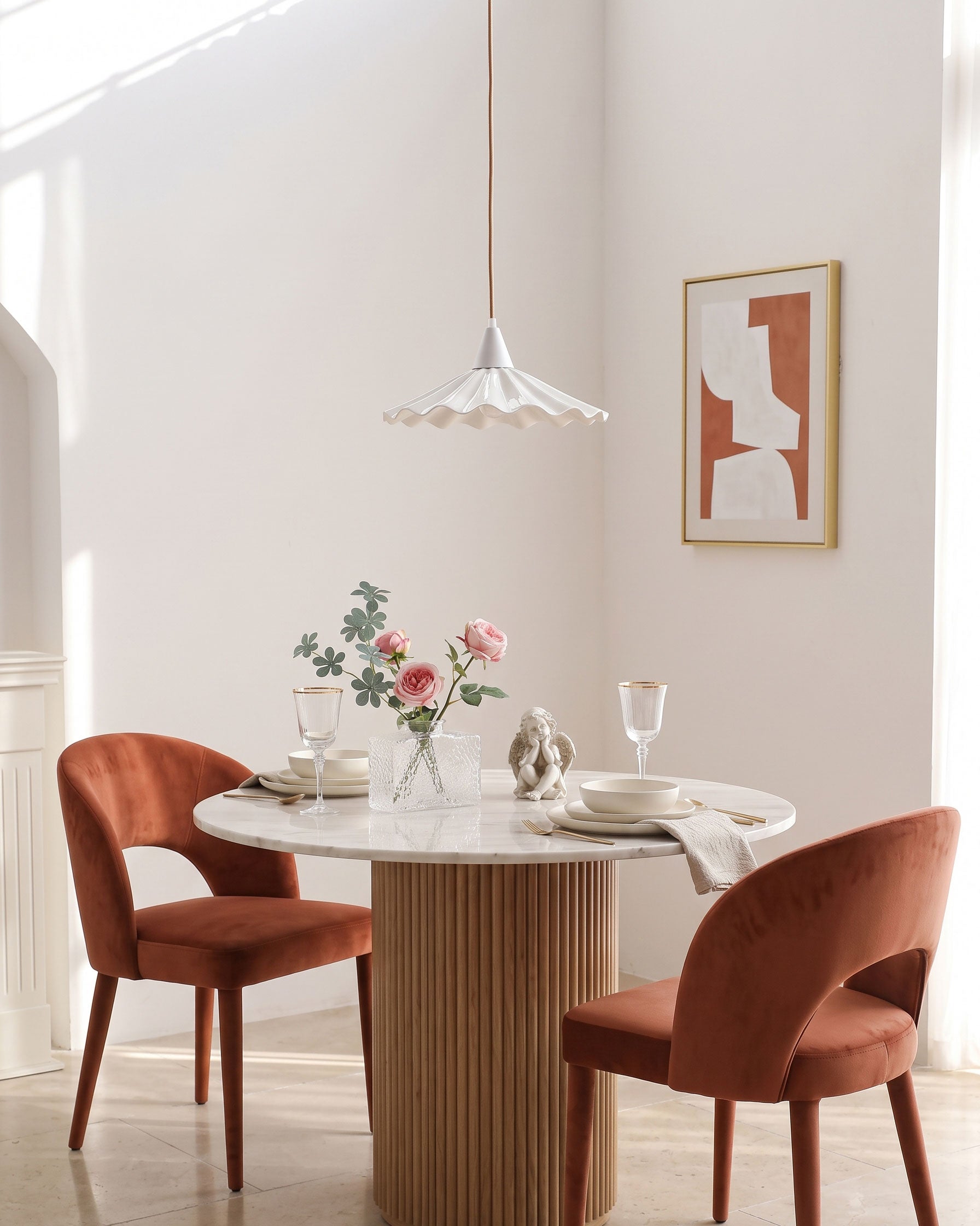 Maren Scalloped Pendant Light