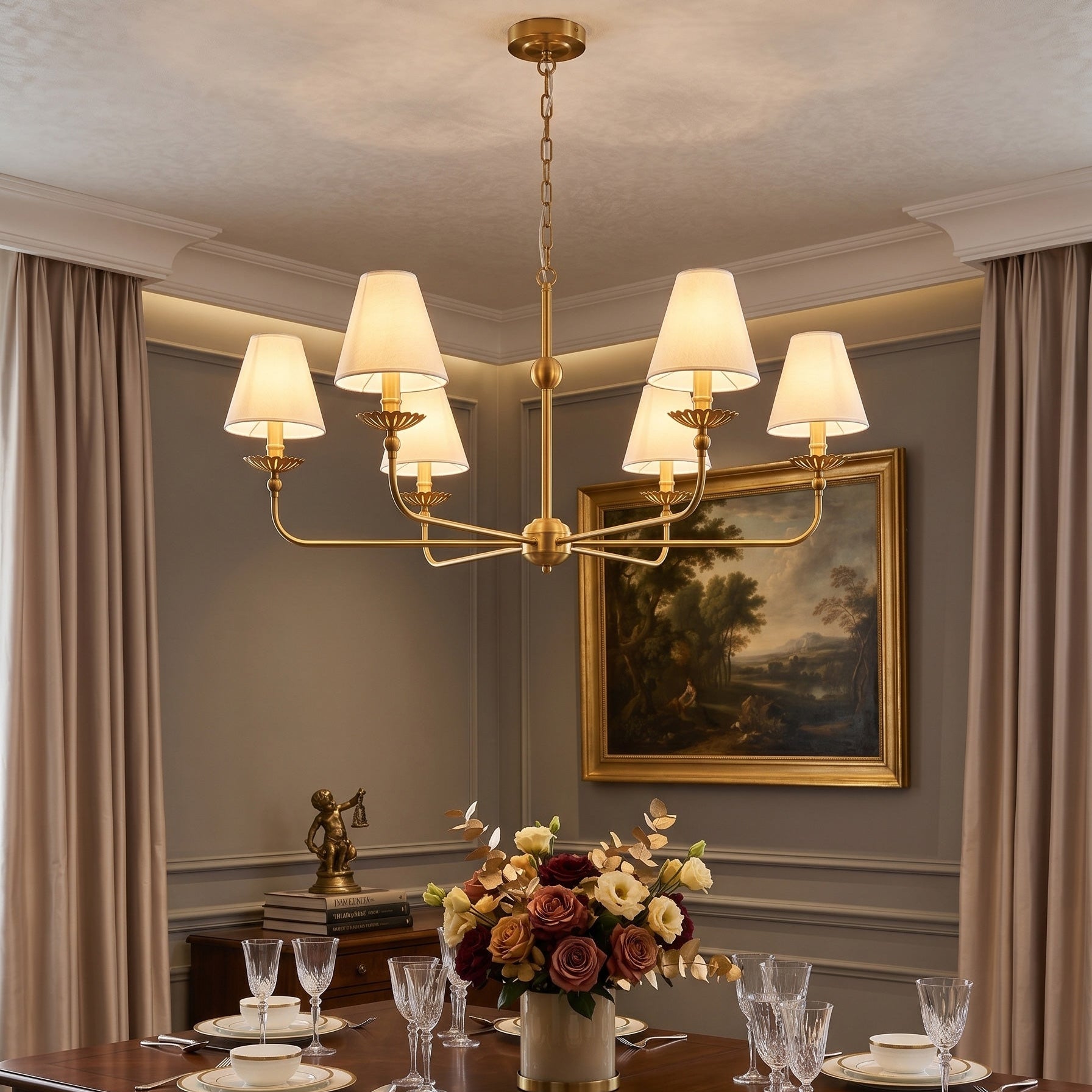 Marlowe Tapered Shade Chandelier