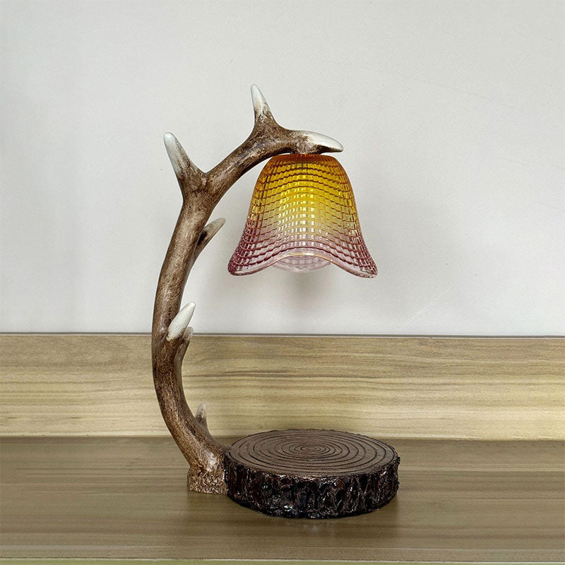 Meritt Floral Wax Table Lamp