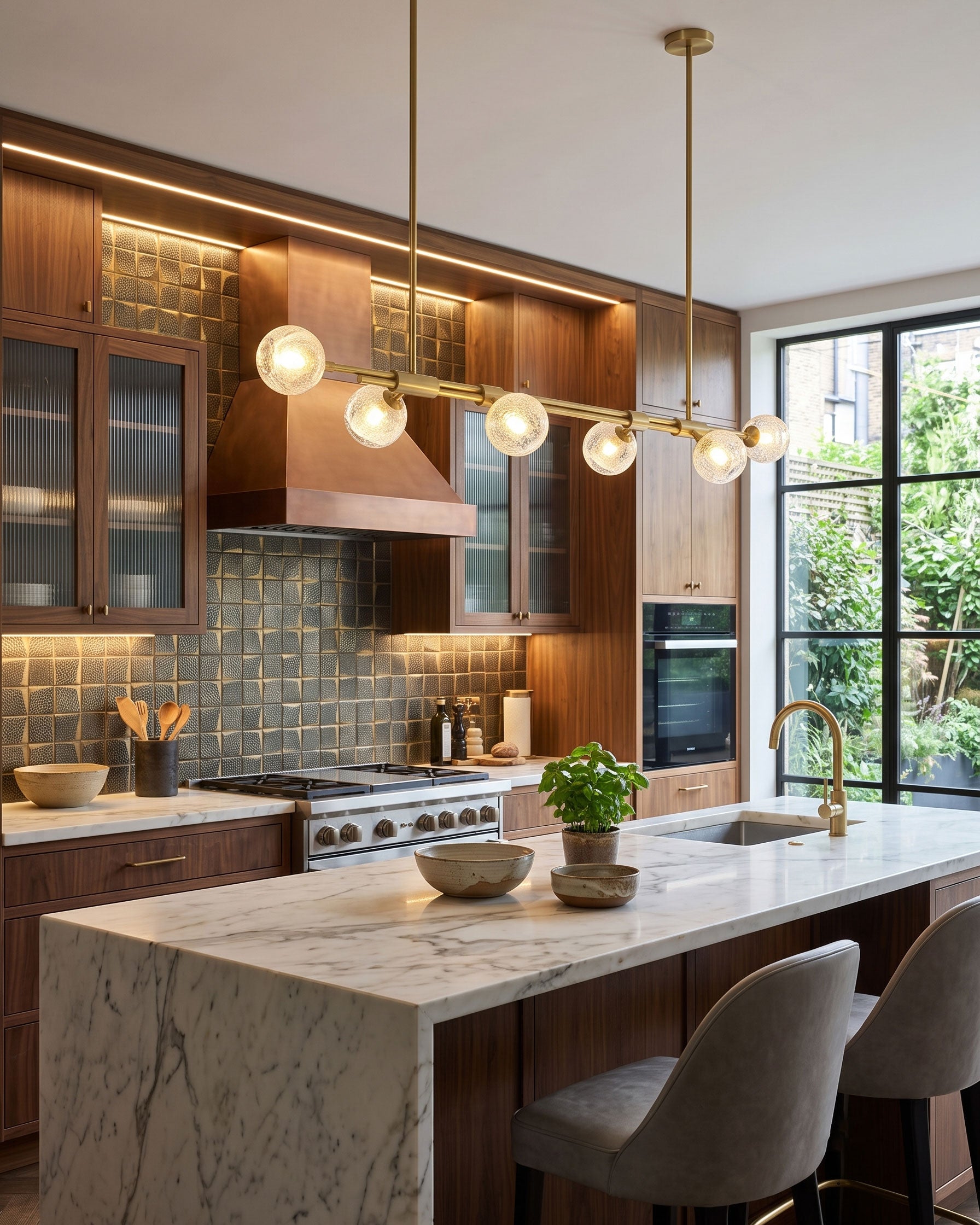 Merrick Seeded Globe Chandelier