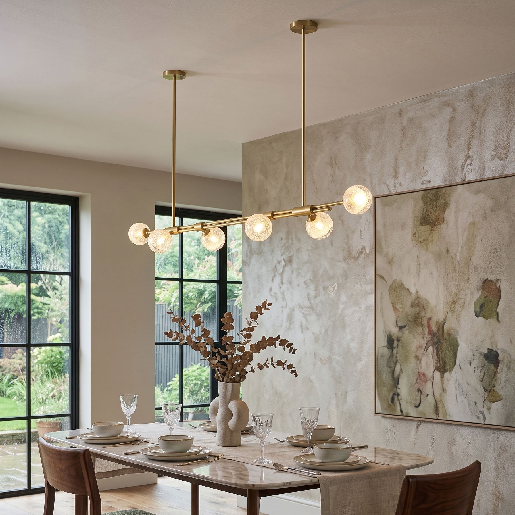 Merrick Seeded Globe Chandelier