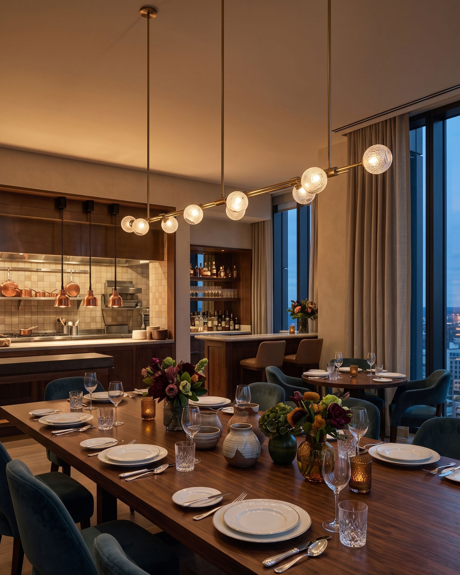Merrick Seeded Globe Chandelier