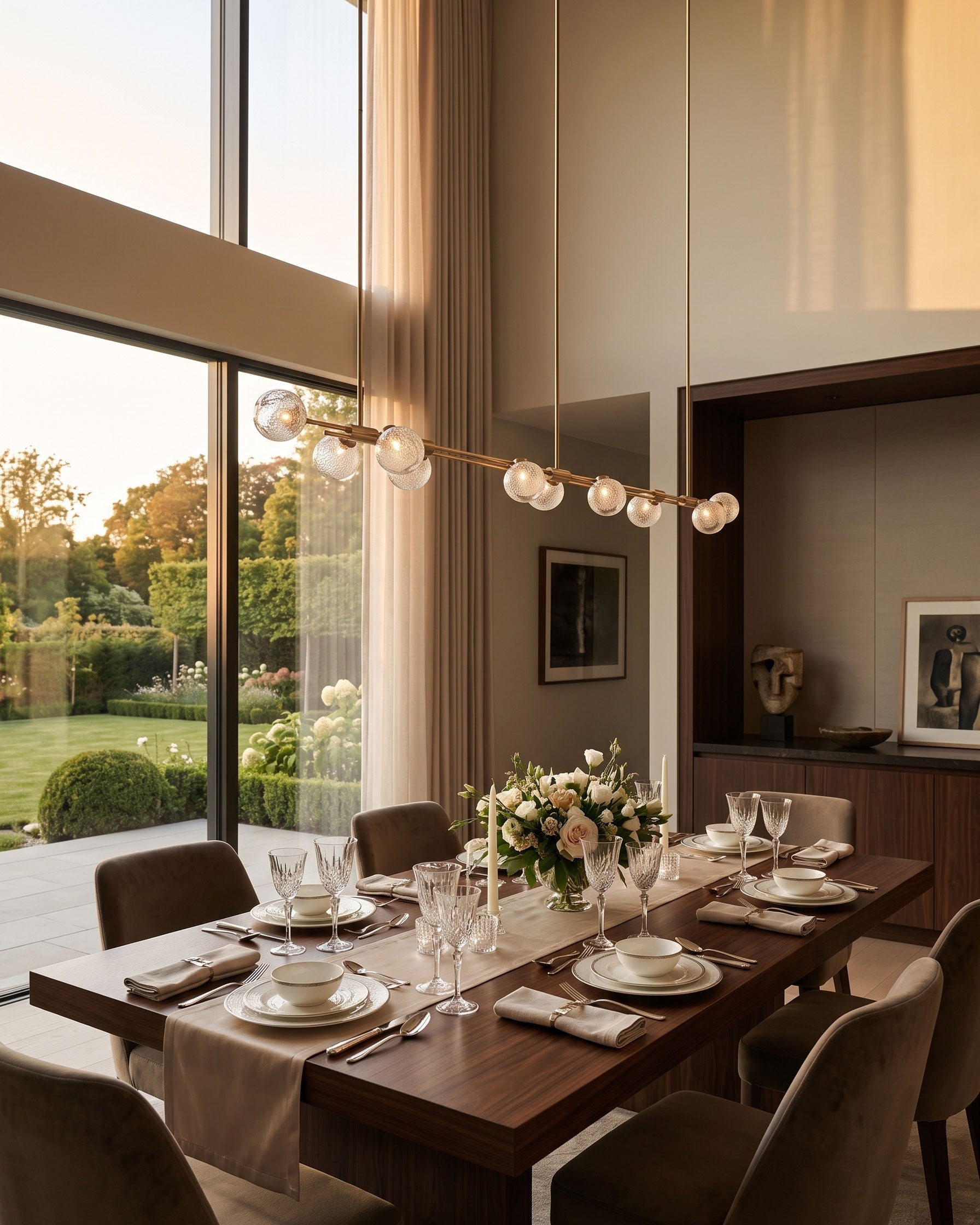 Merrick Seeded Globe Chandelier
