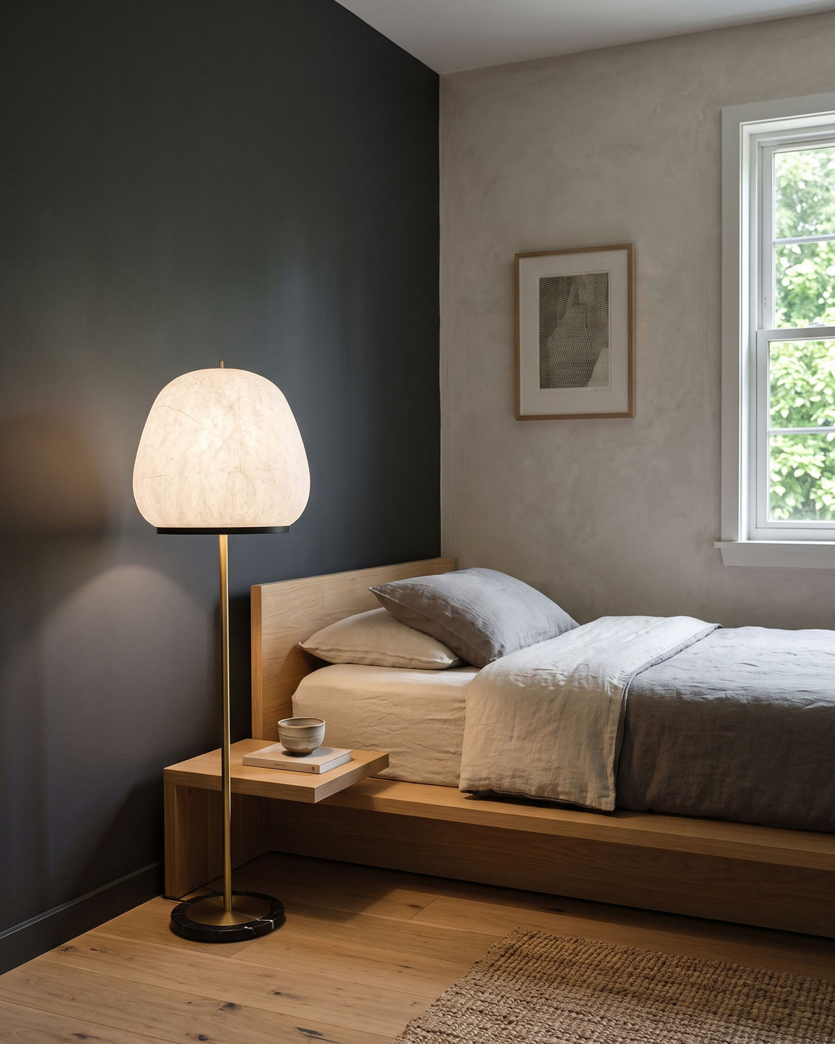 Miran Organic Silk Floor Lamp