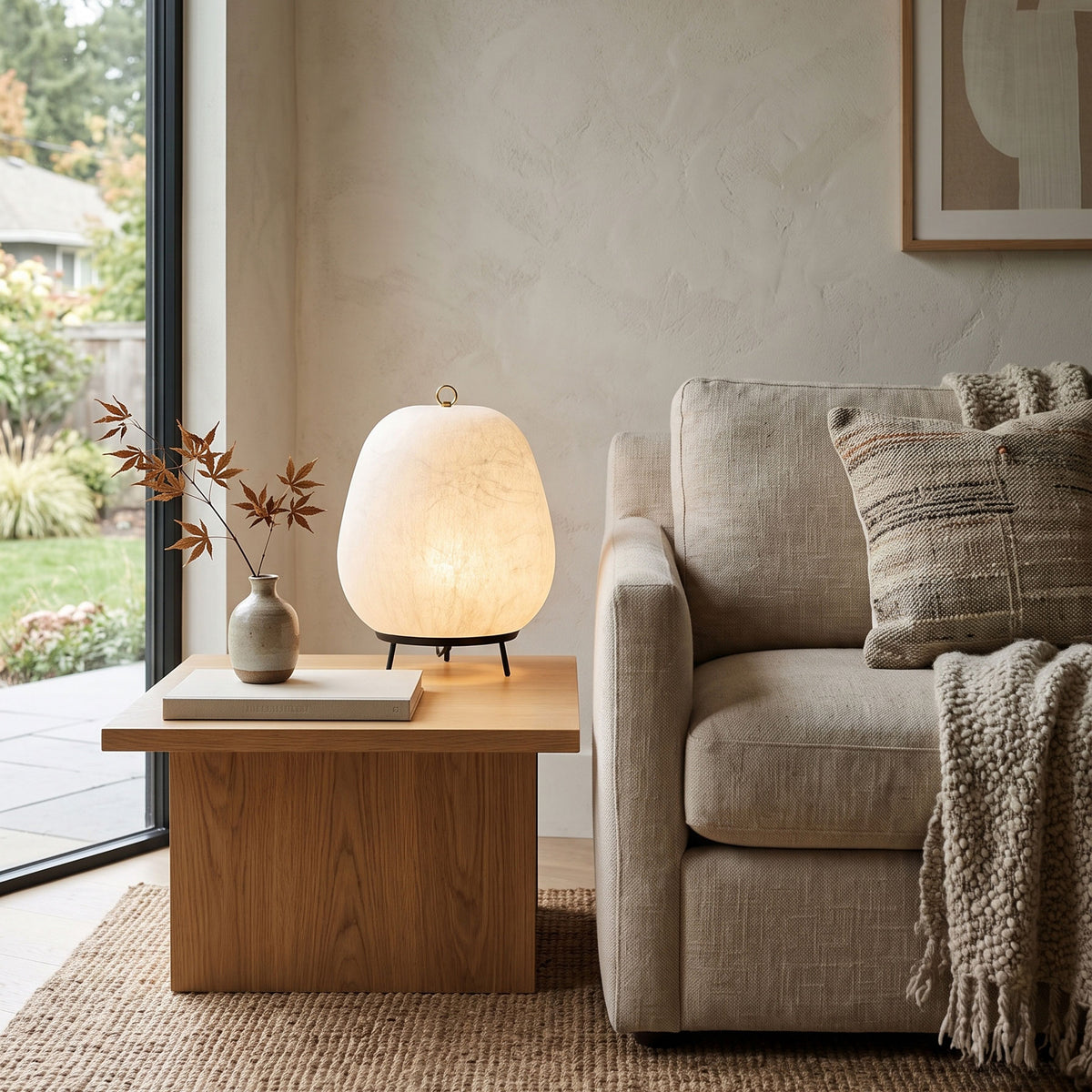 Miran Organic Silk Table Lamp
