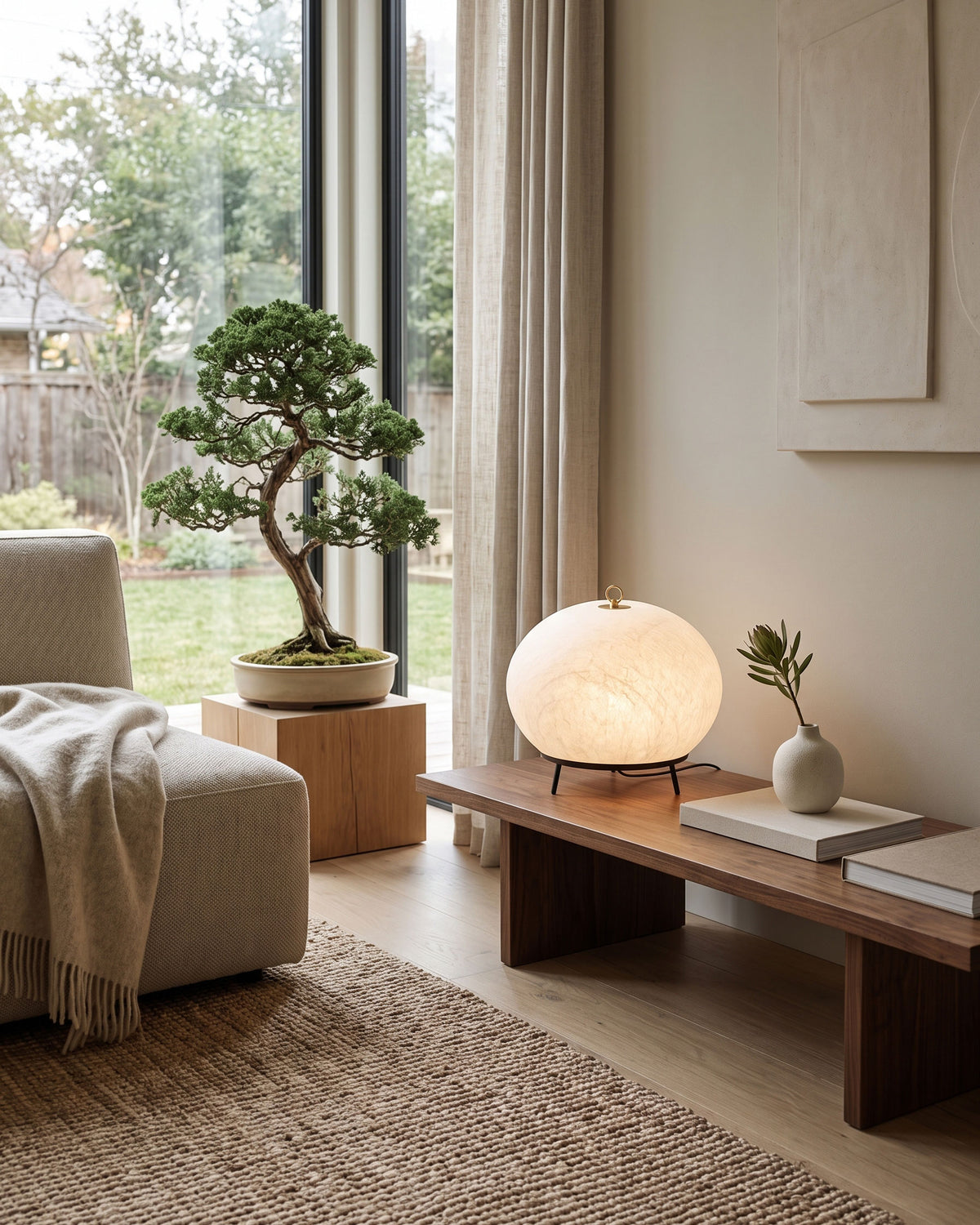 Miran Organic Silk Table Lamp