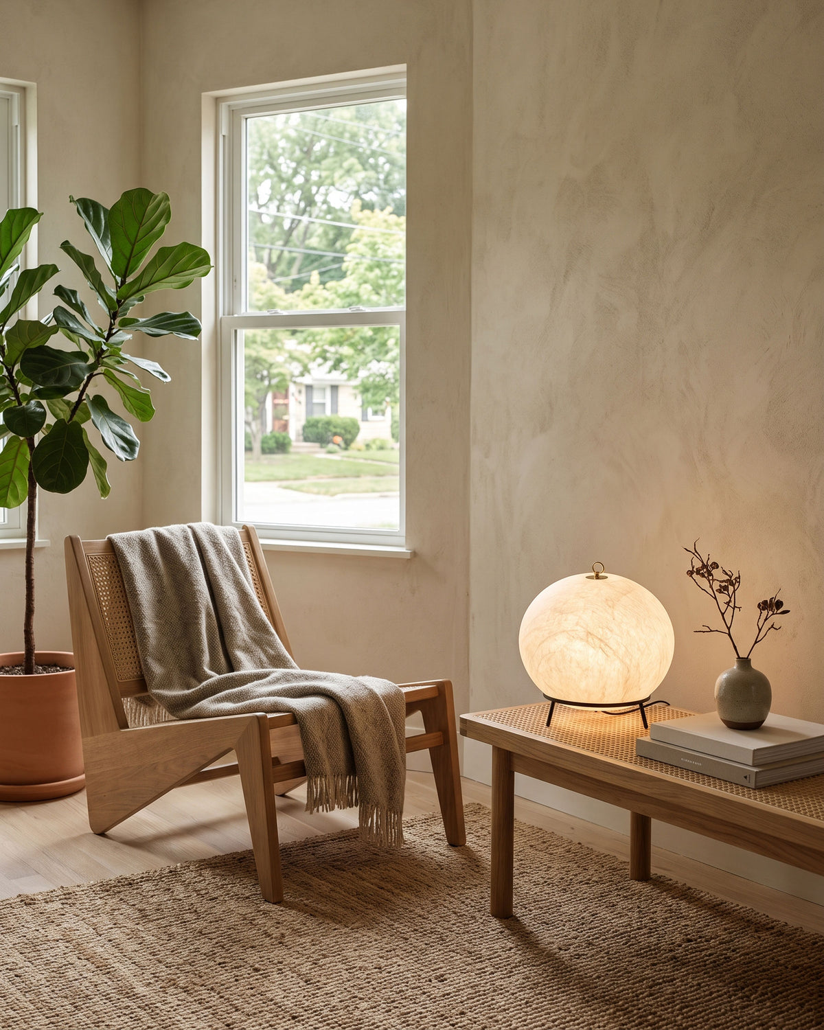 Miran Organic Silk Table Lamp