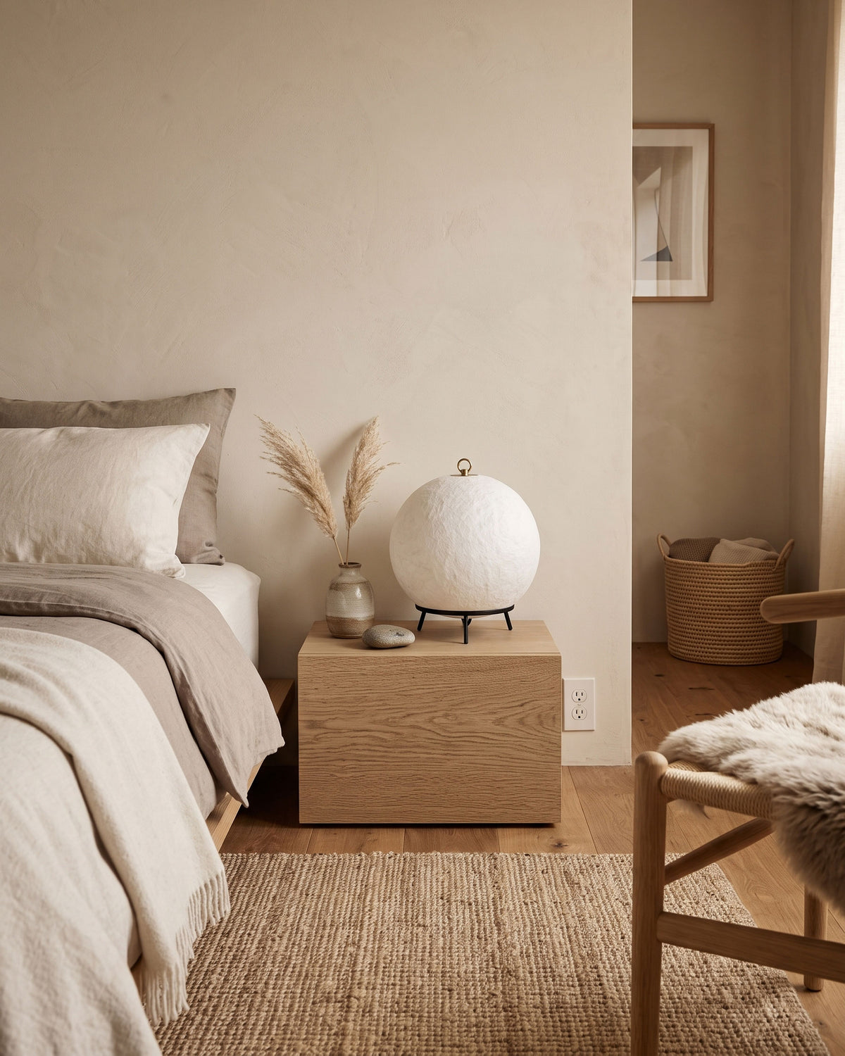 Miran Organic Silk Table Lamp