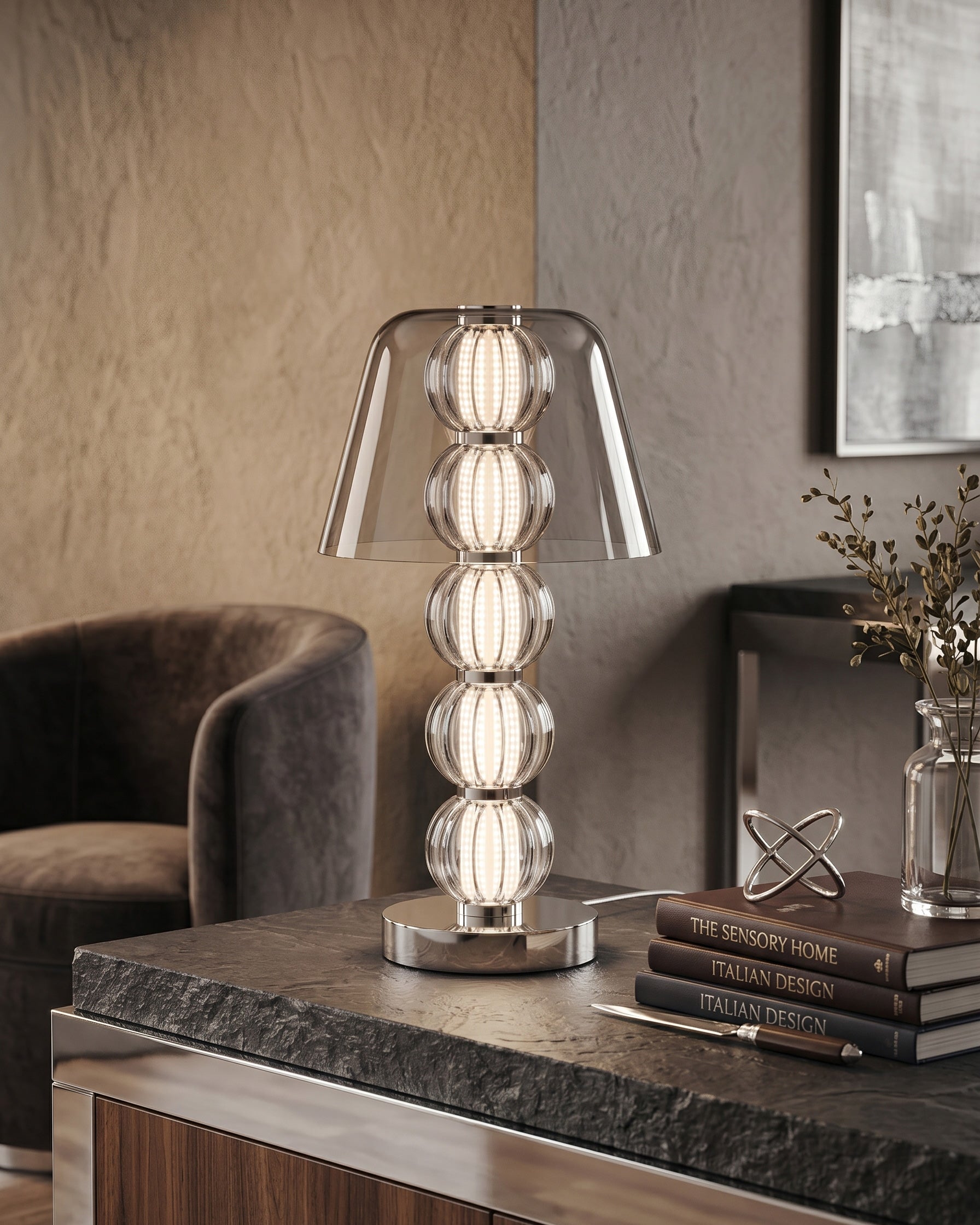 Mirella Ribbed Table Lamp