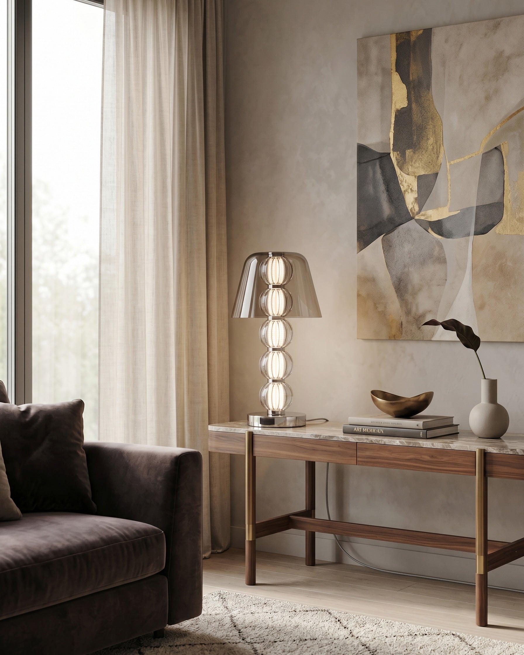 Mirella Ribbed Table Lamp