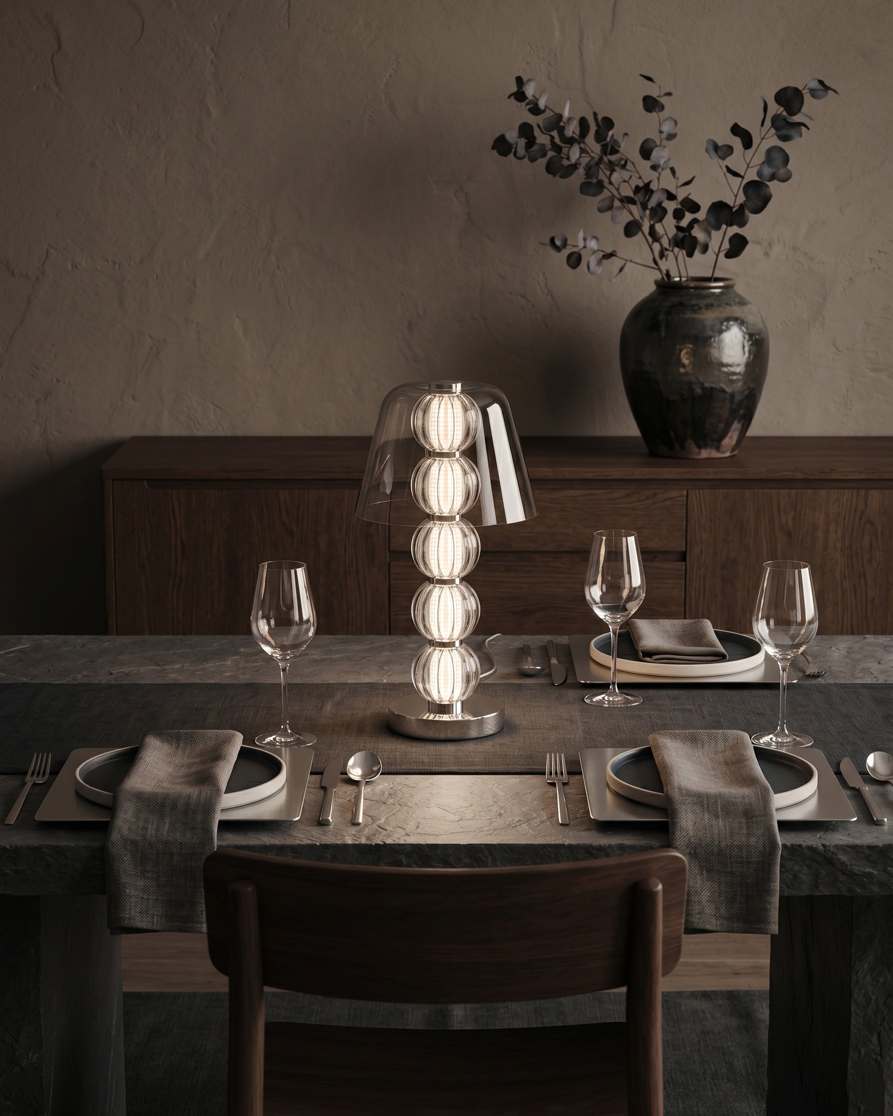 Mirella Ribbed Table Lamp