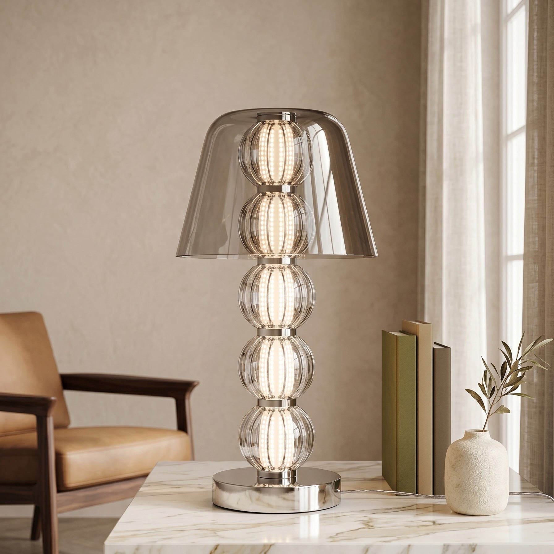 Mirella Ribbed Table Lamp