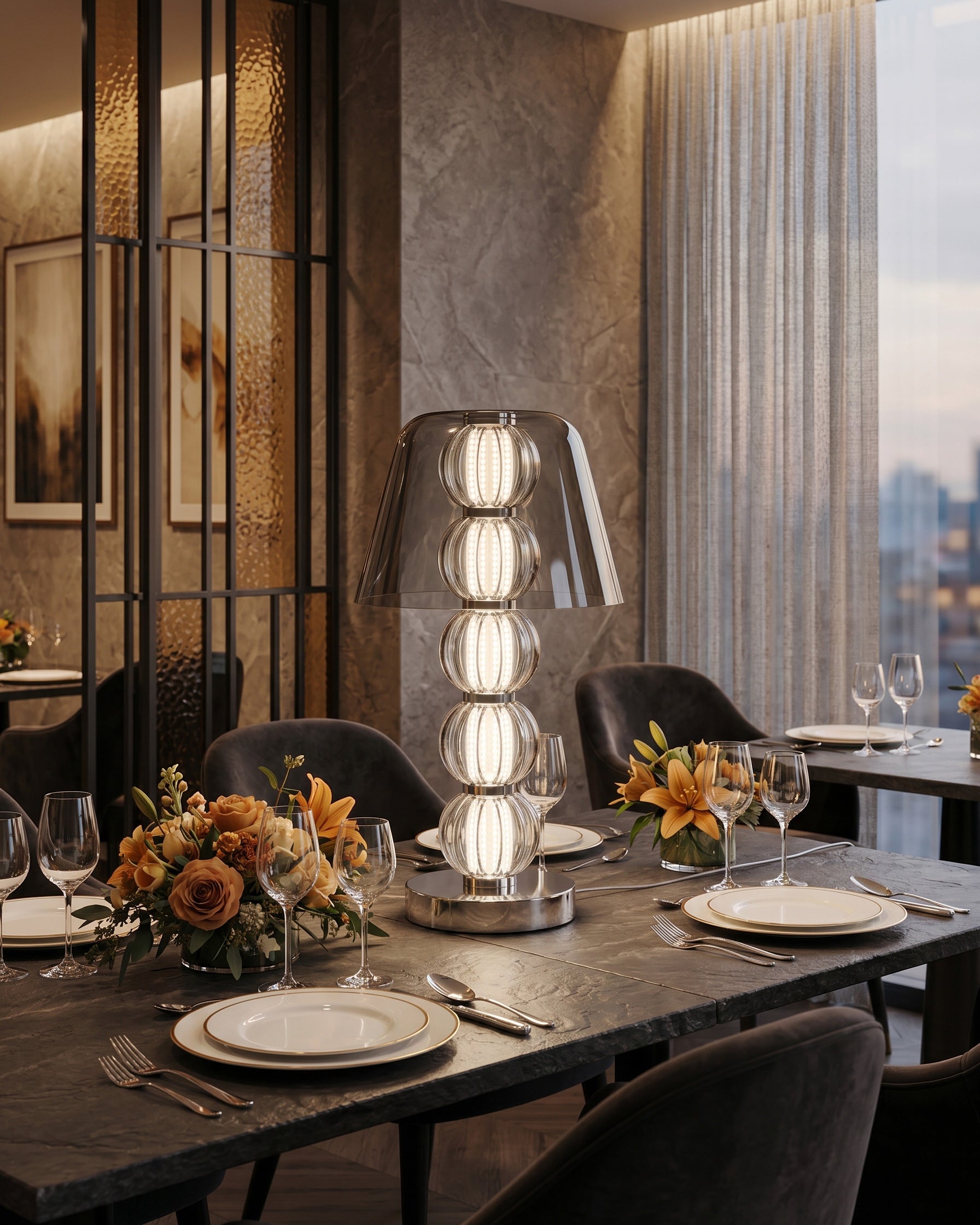 Mirella Ribbed Table Lamp