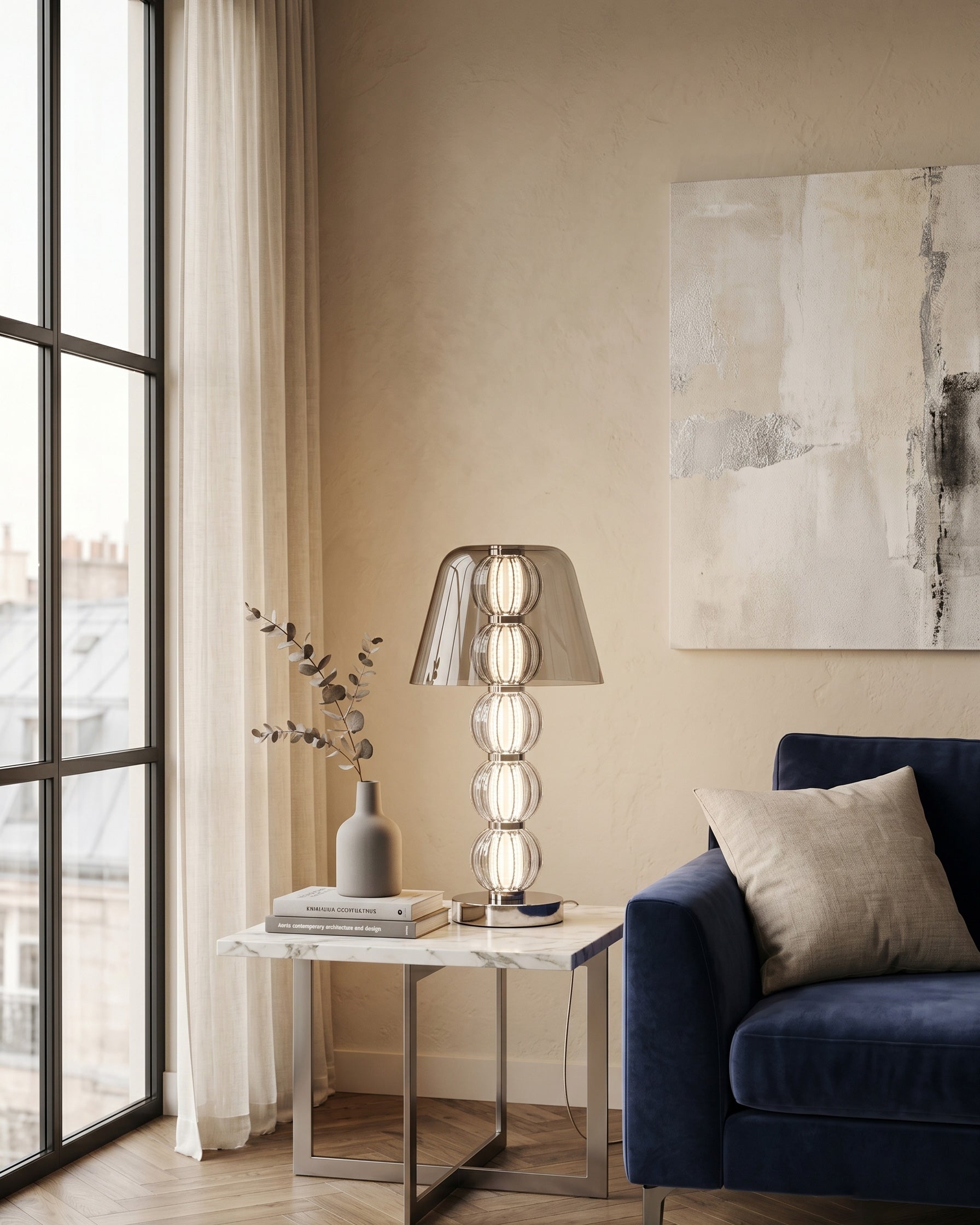 Mirella Ribbed Table Lamp