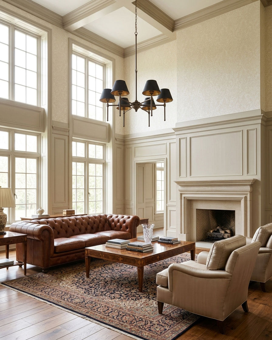 Myra Antique Finish Chandelier