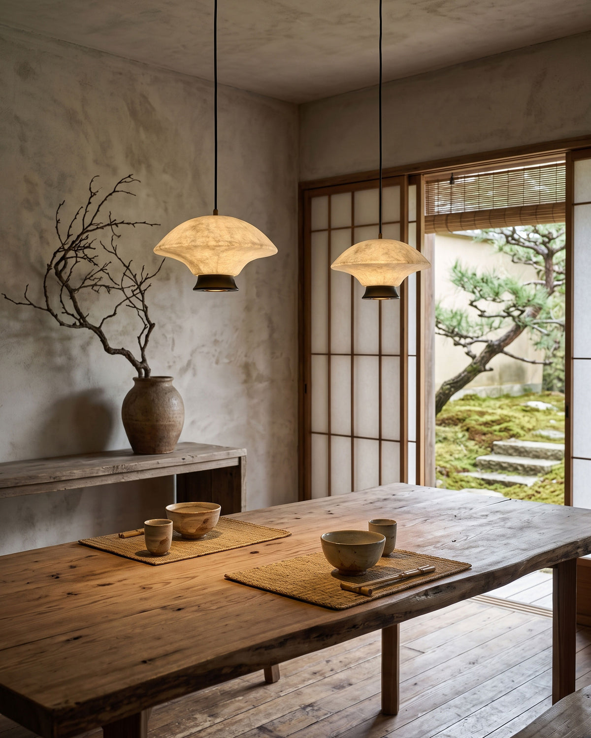 Nadia Silk Mushroom Pendant Light