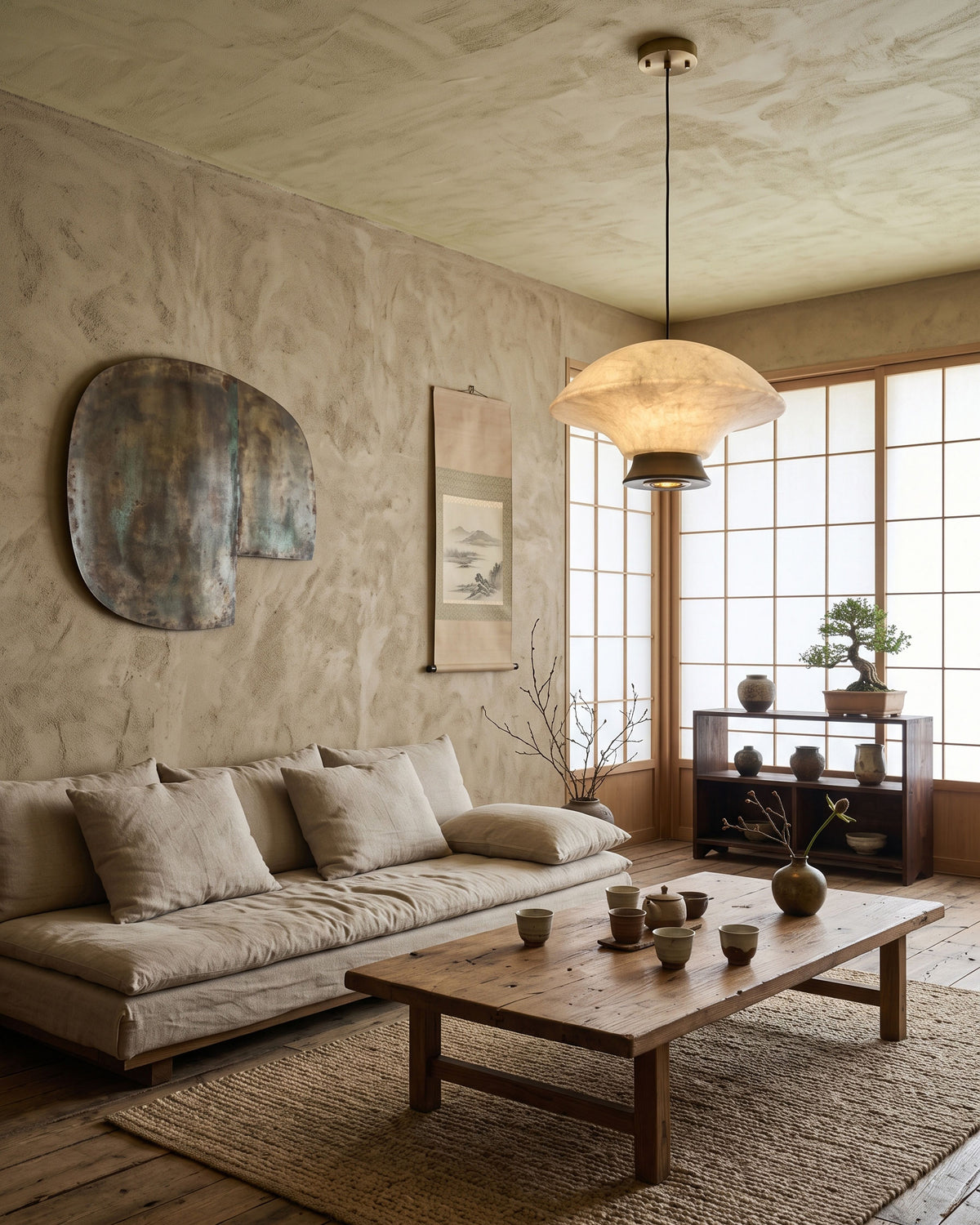 Nadia Silk Mushroom Pendant Light