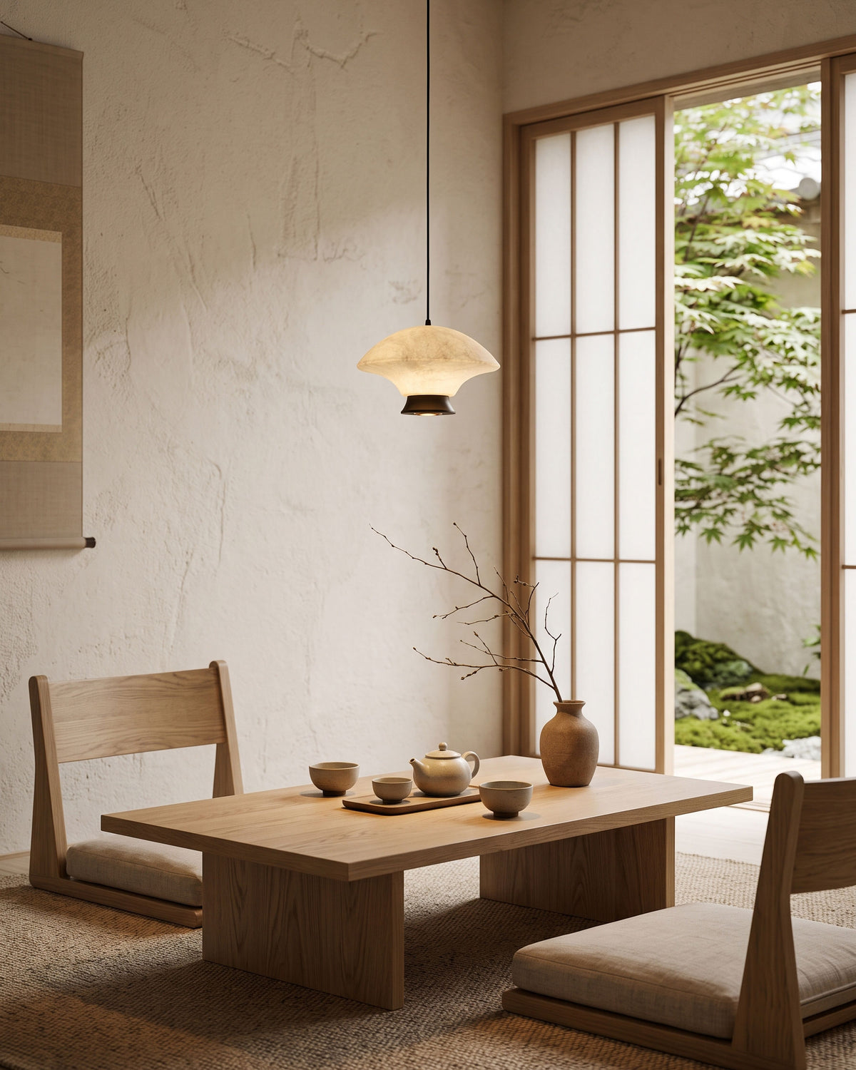 Nadia Silk Mushroom Pendant Light