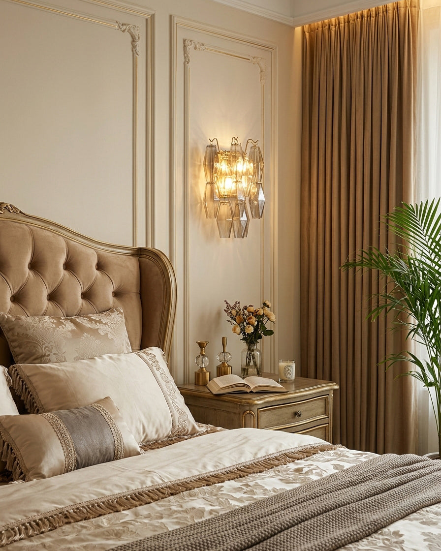 Nell Faceted Crystal Wall Sconce