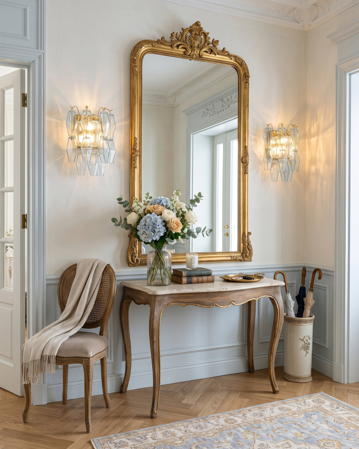 Nell Faceted Crystal Wall Sconce