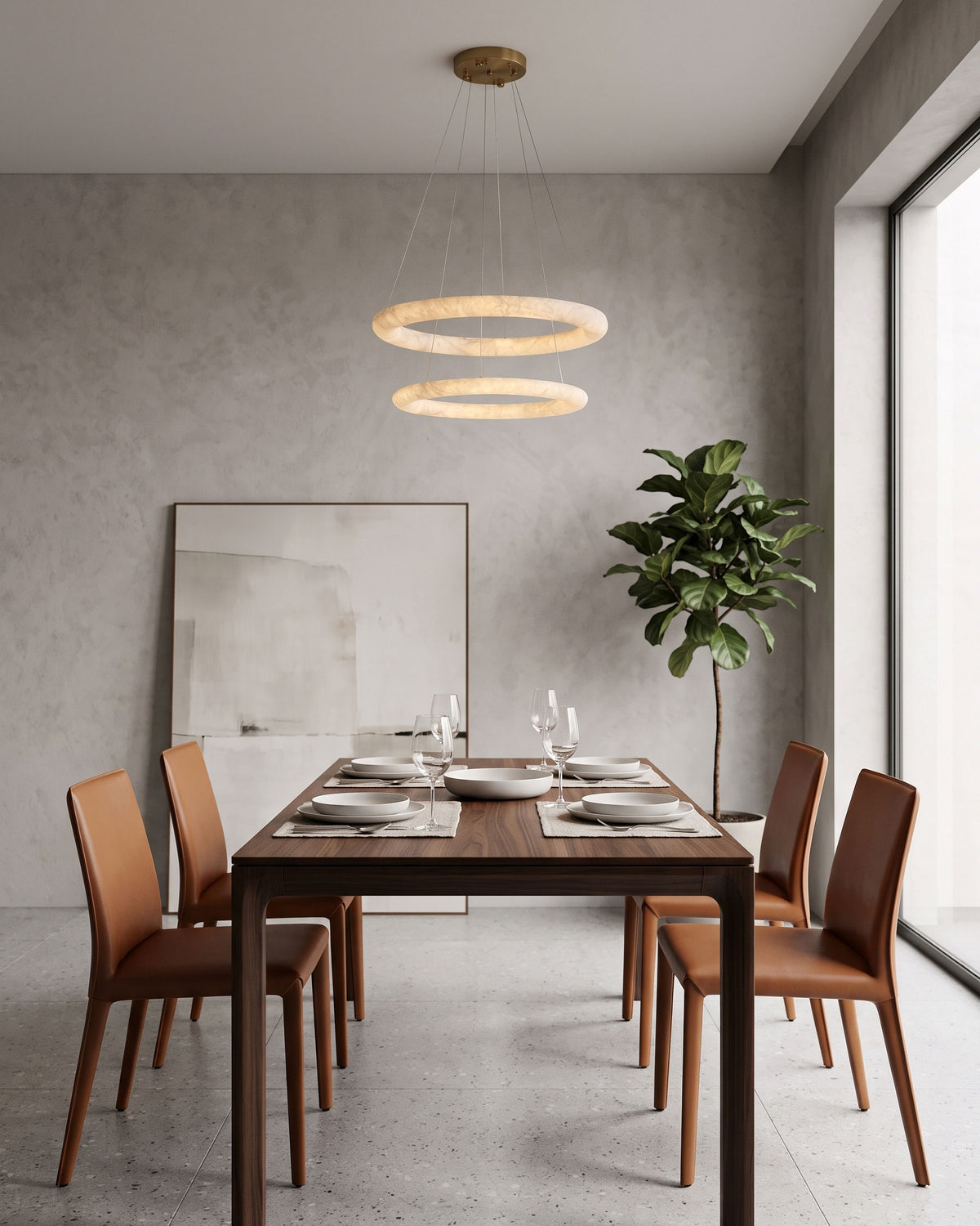 Nerissa Silk Halo Chandelier