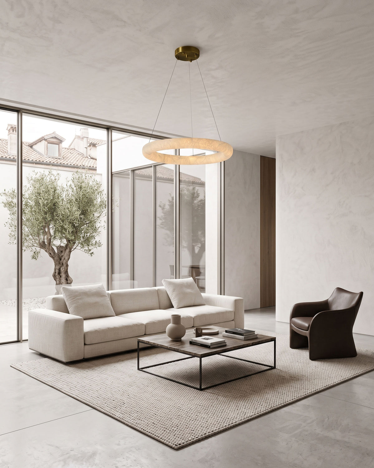 Nerissa Silk Halo Chandelier
