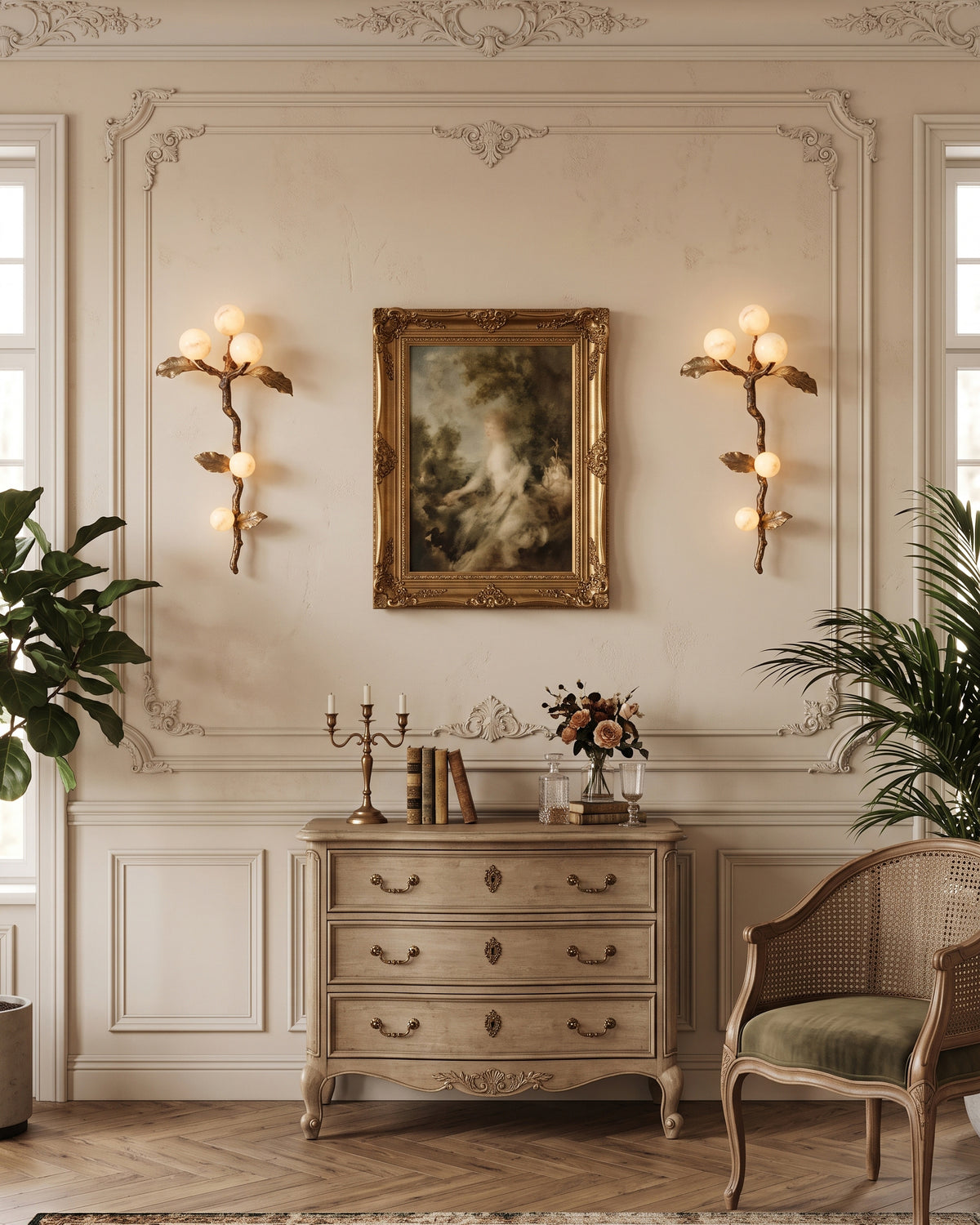 Applique murale Nevin Vine Alabaster