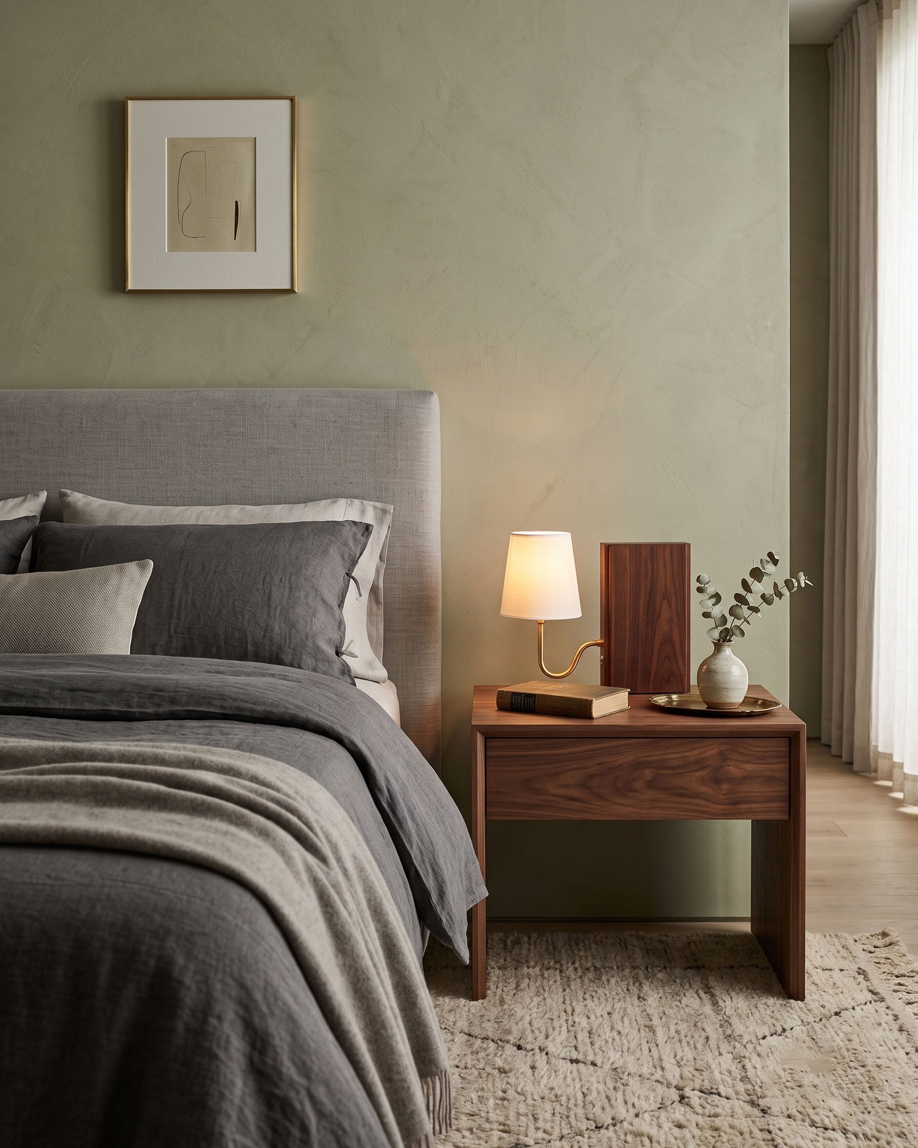 Niall Solid Wood Table Lamp