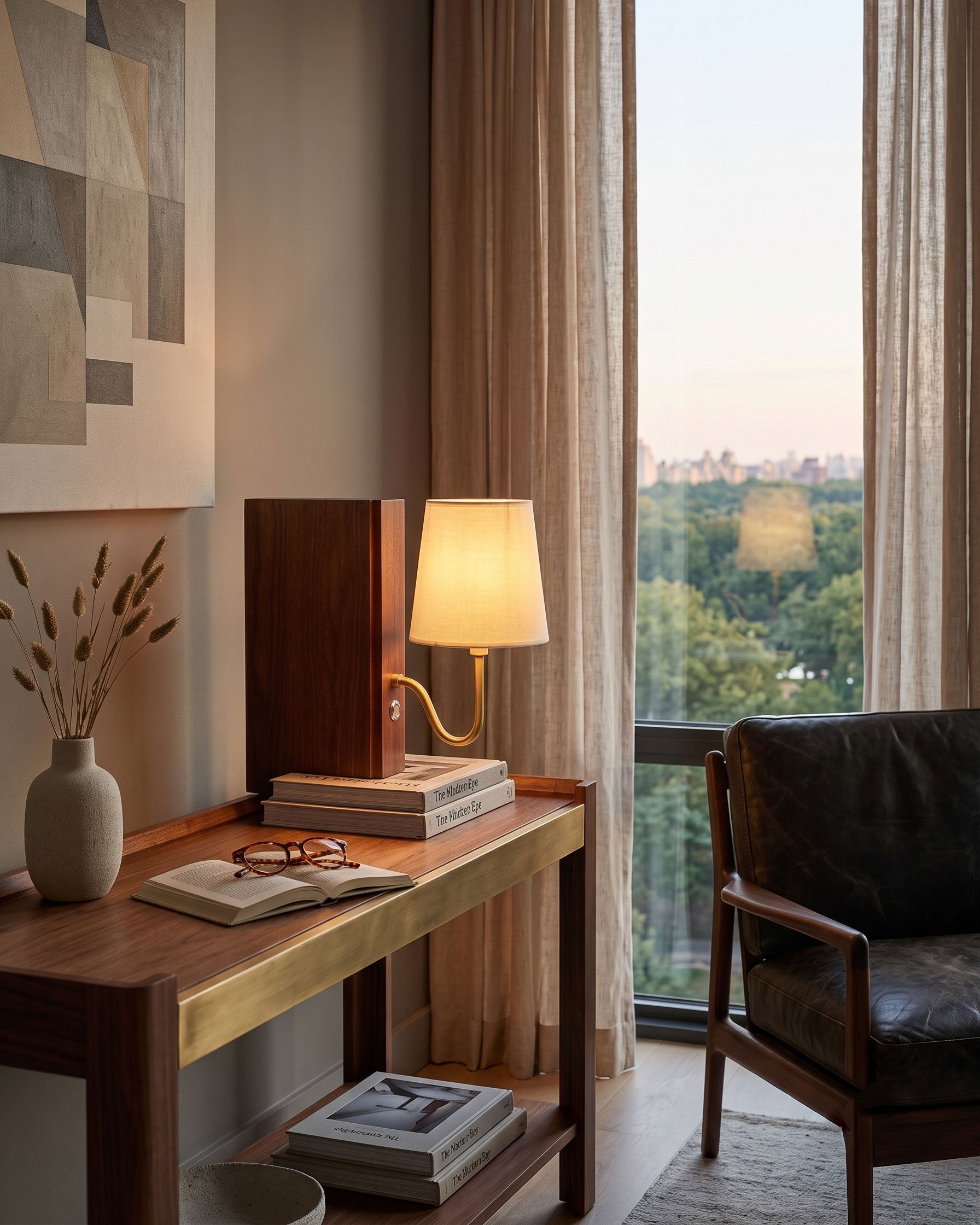 Niall Solid Wood Table Lamp