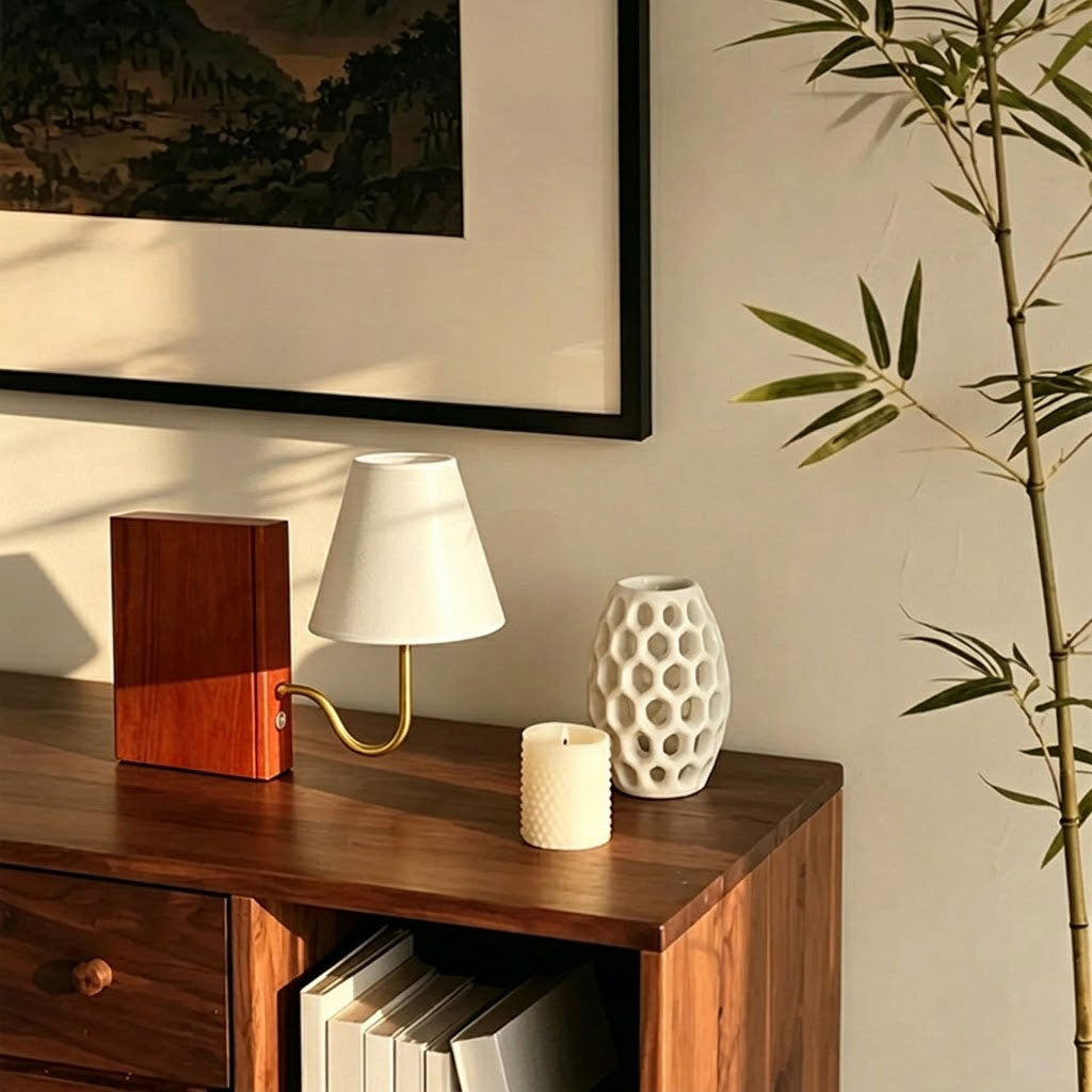 Niall Solid Wood Table Lamp
