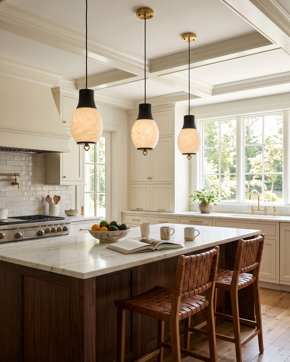 Nico Mulberry Silk Pendant Light